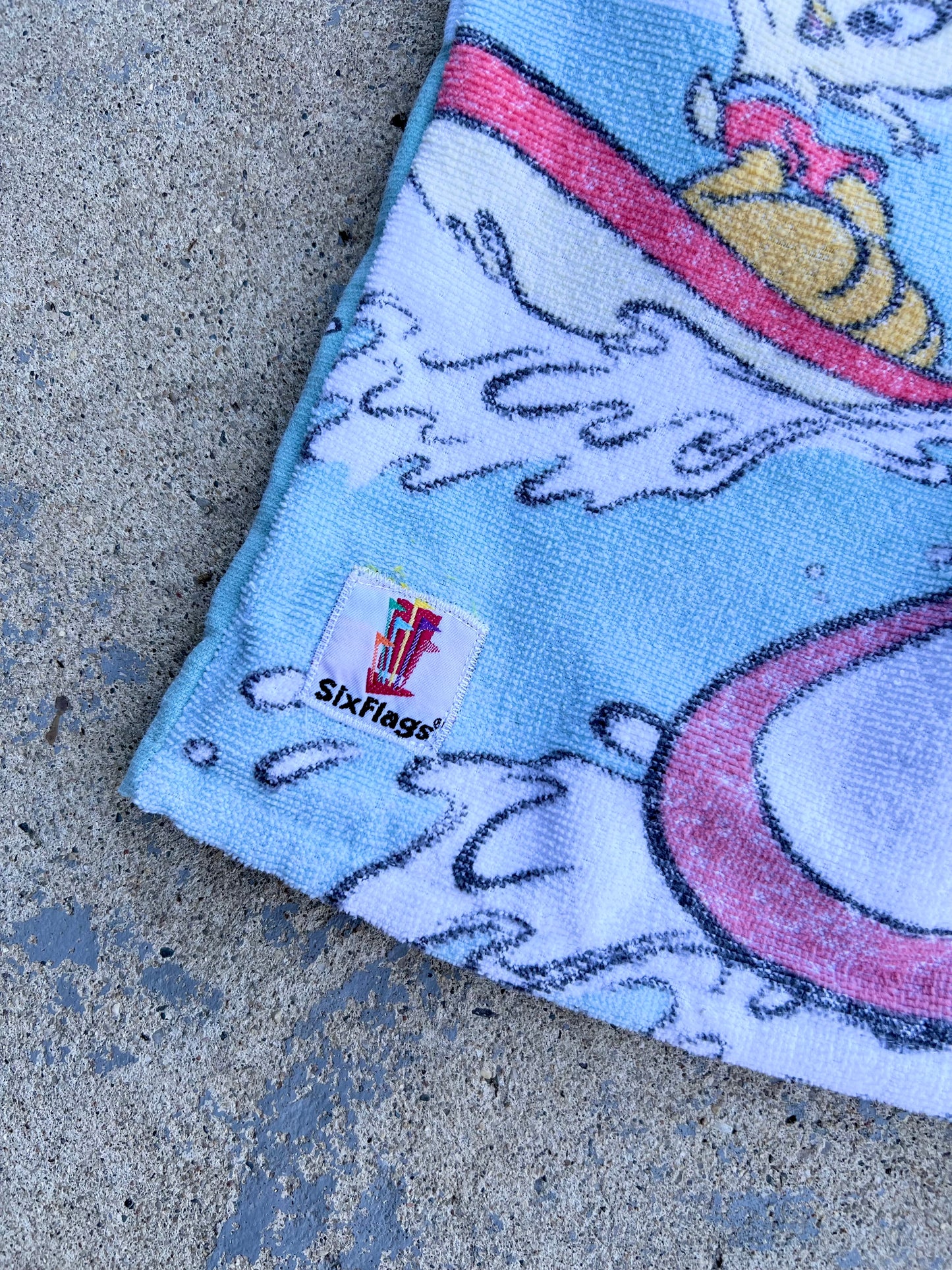 Vintage Six Flags Looney Tunes Towel Shorts