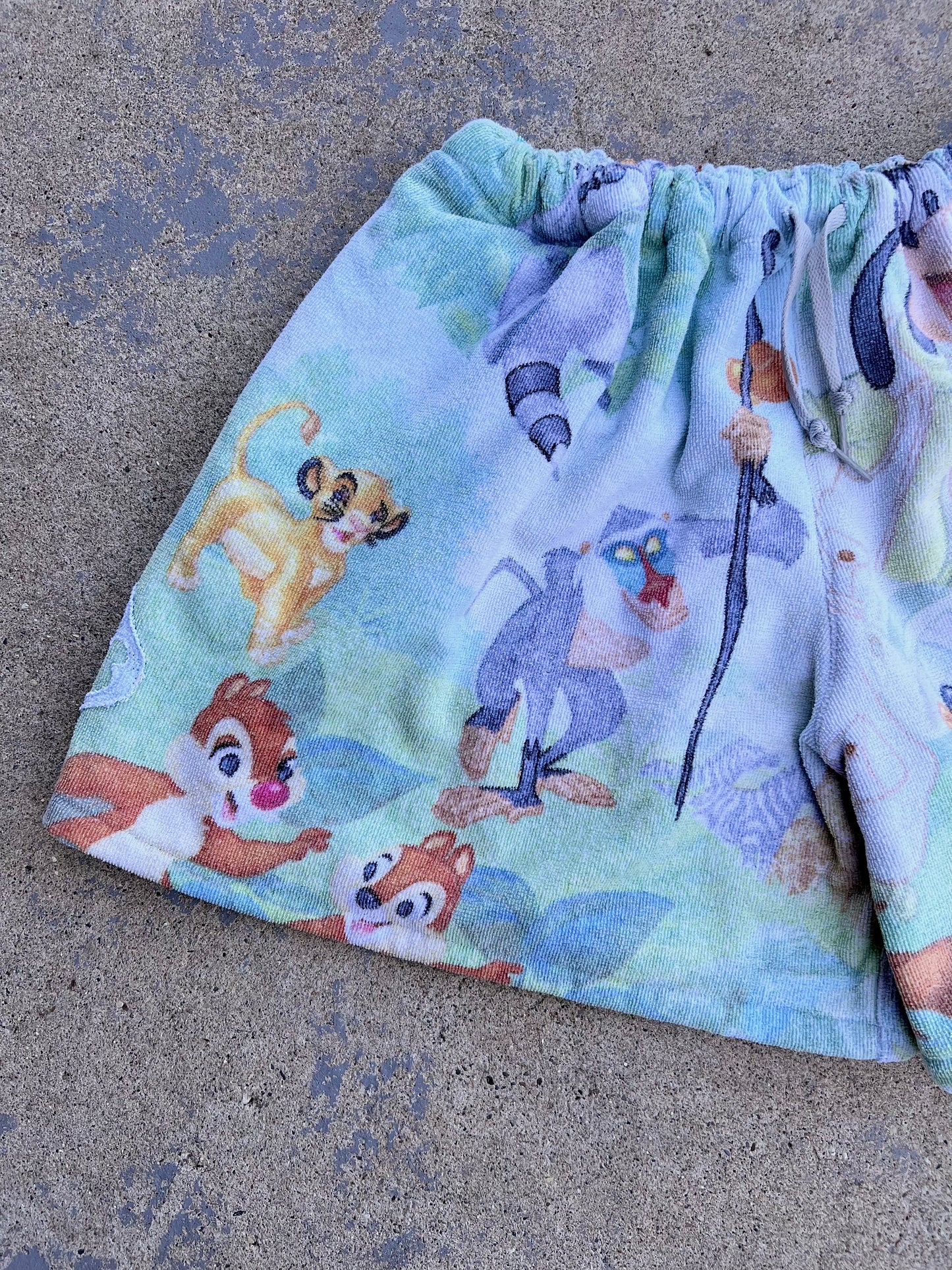 Vintage Animal Kingdom Towel Shorts