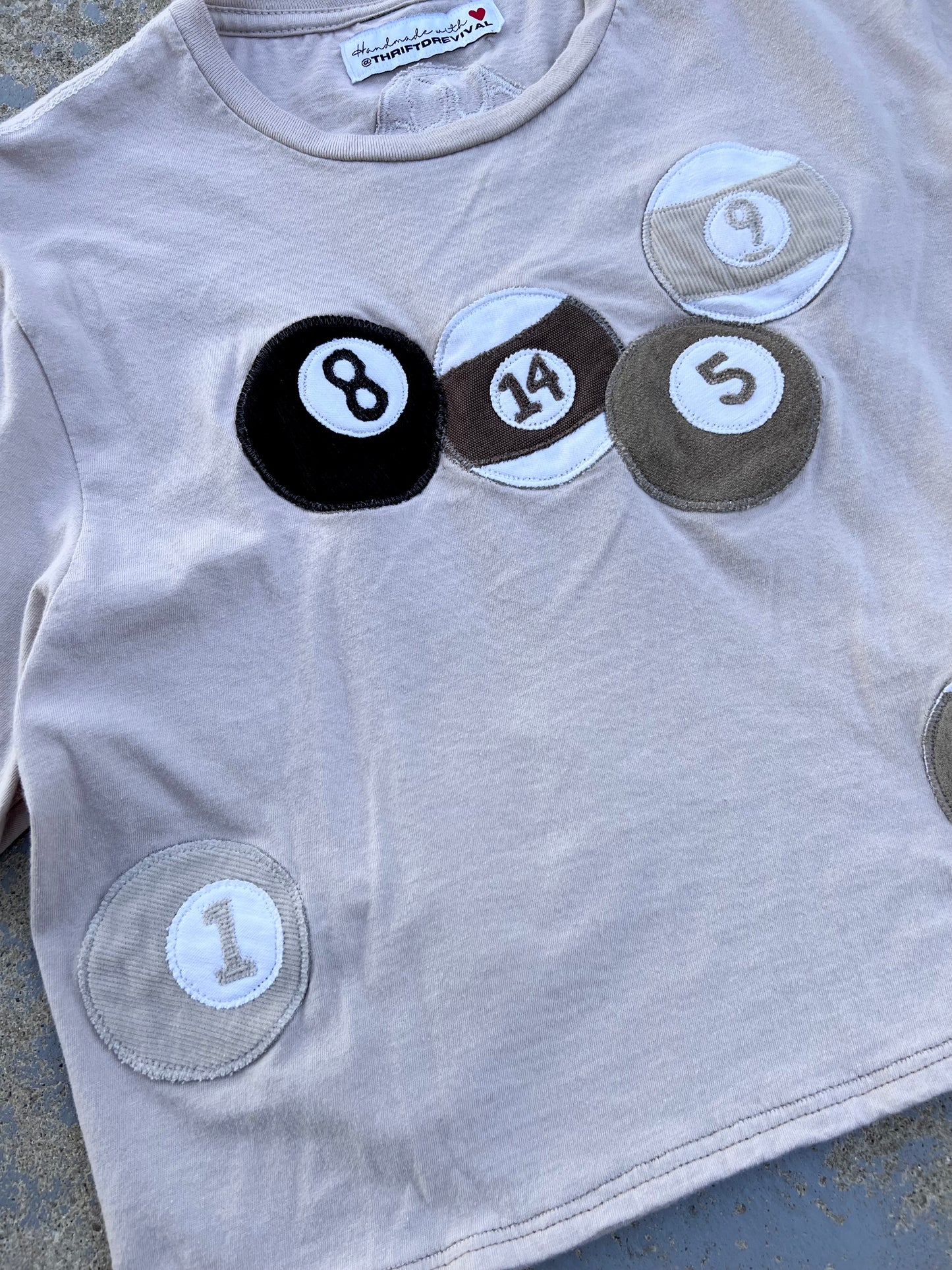 Pool Ball Cropped Tshirt