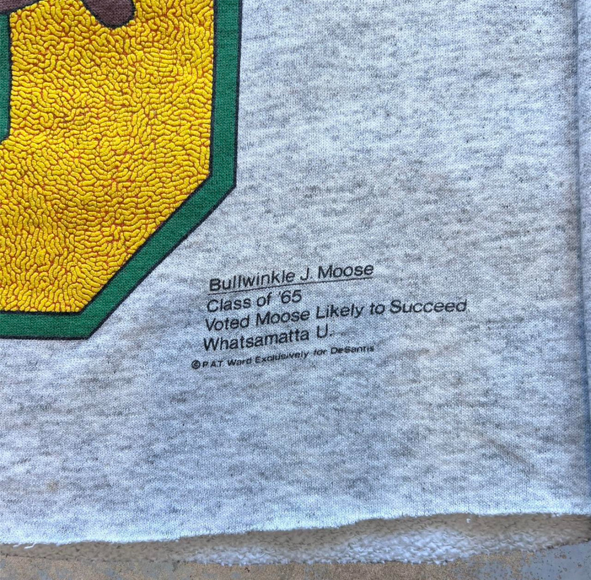Vintage Bullwinkle Cropped Crewneck
