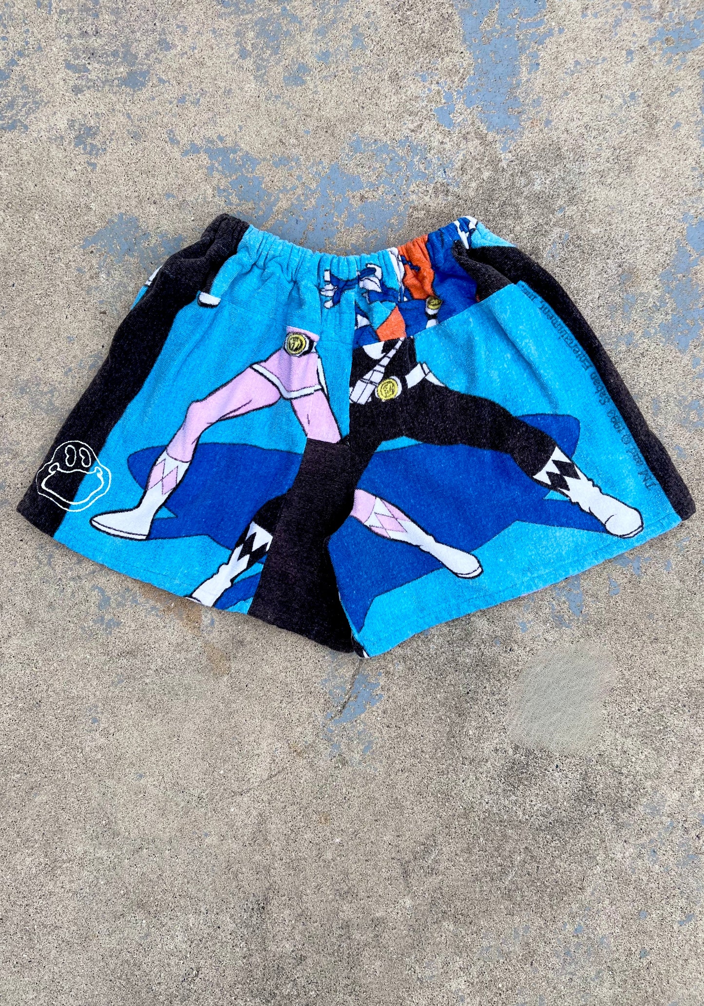 Vintage Power Rangers Towel Shorts