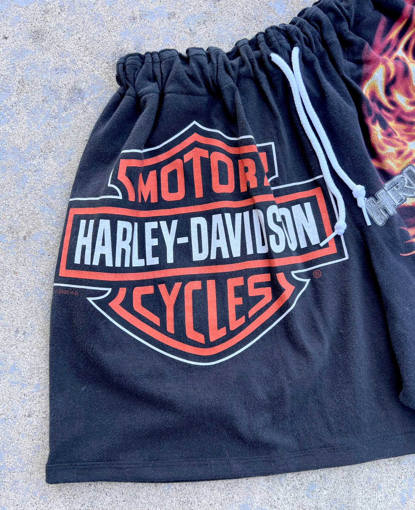 Harley Davidson Mixed Graphic Shorts