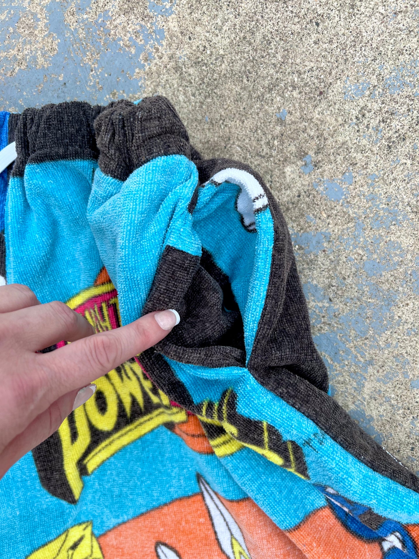 Vintage Power Rangers Towel Shorts