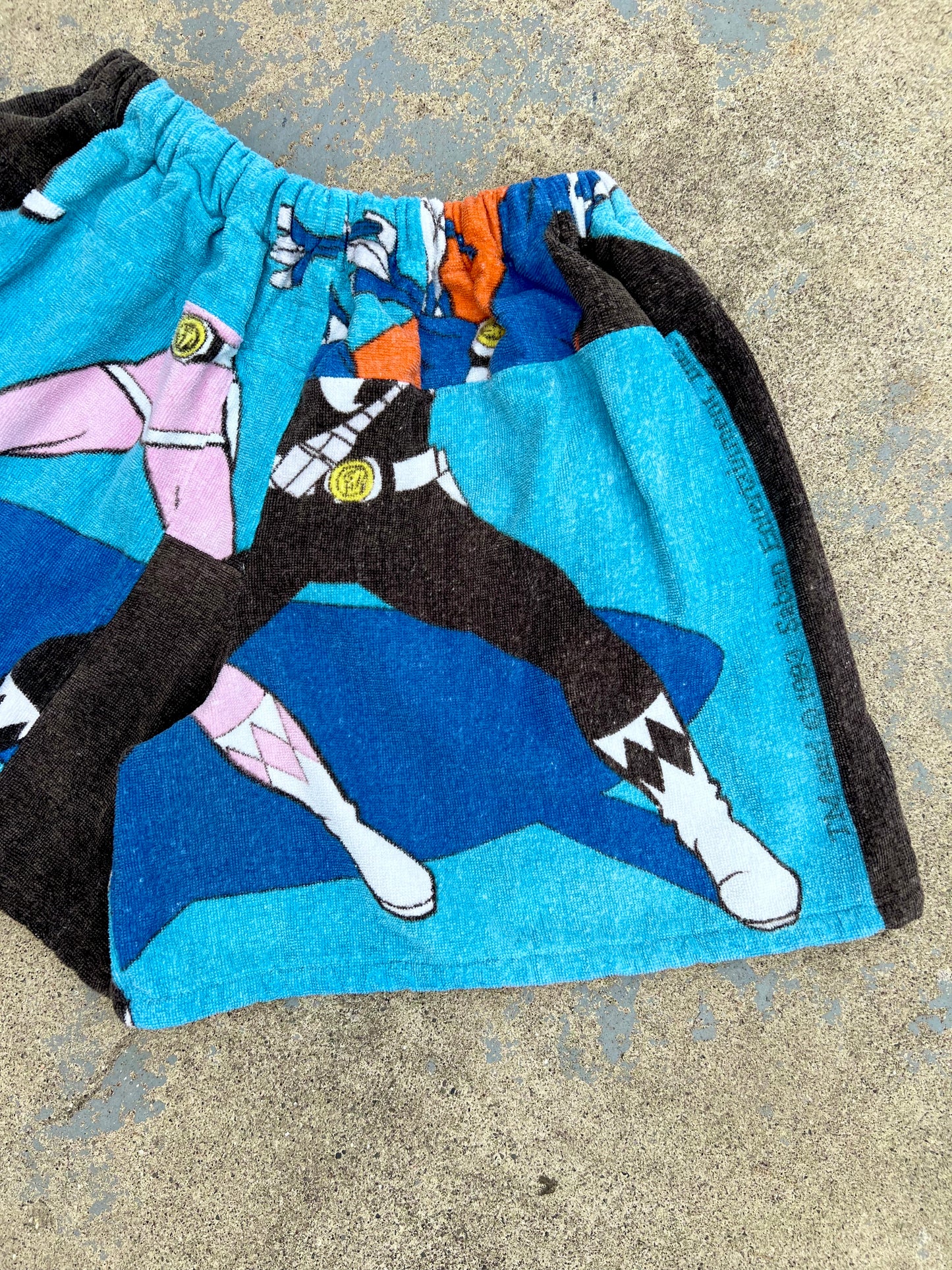 Vintage Power Rangers Towel Shorts