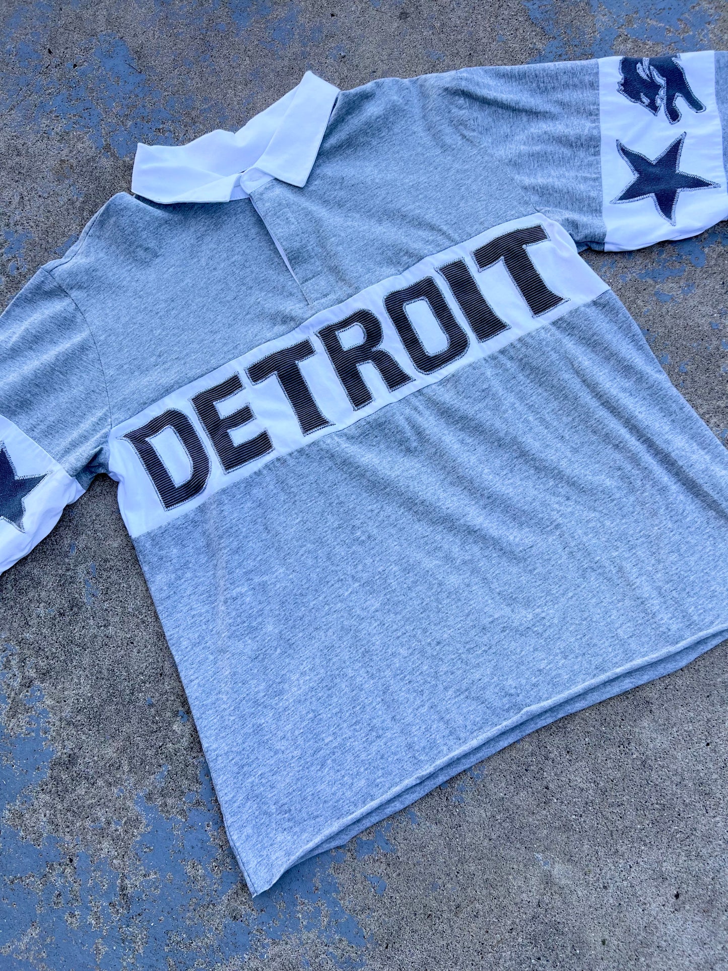 Detroit Lions “Rugby” Polo Long Sleeve Shirt