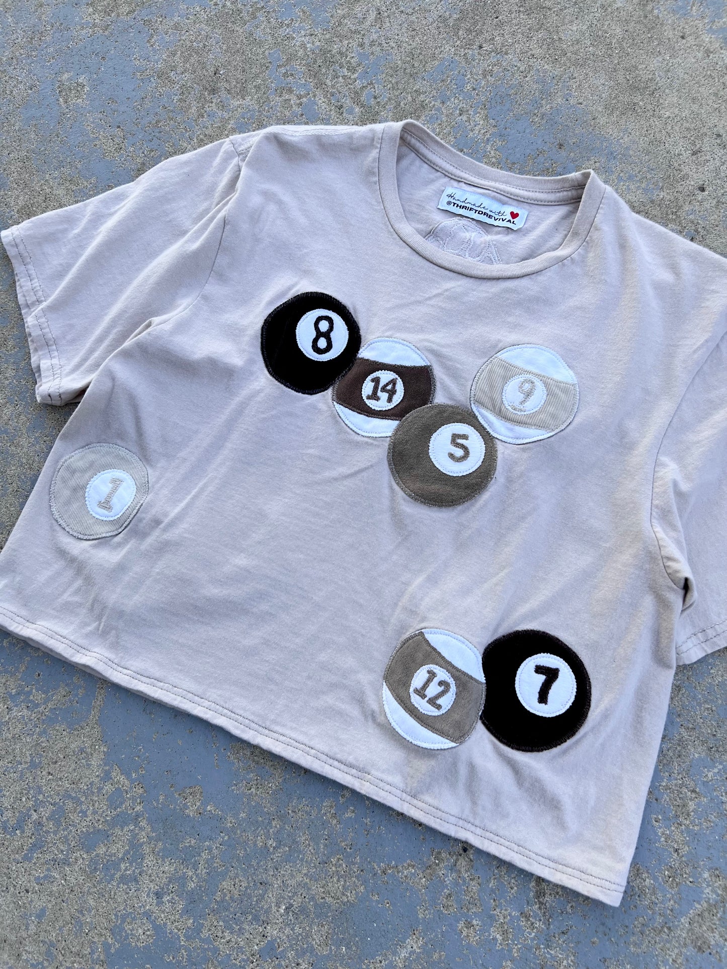 Pool Ball Cropped Tshirt