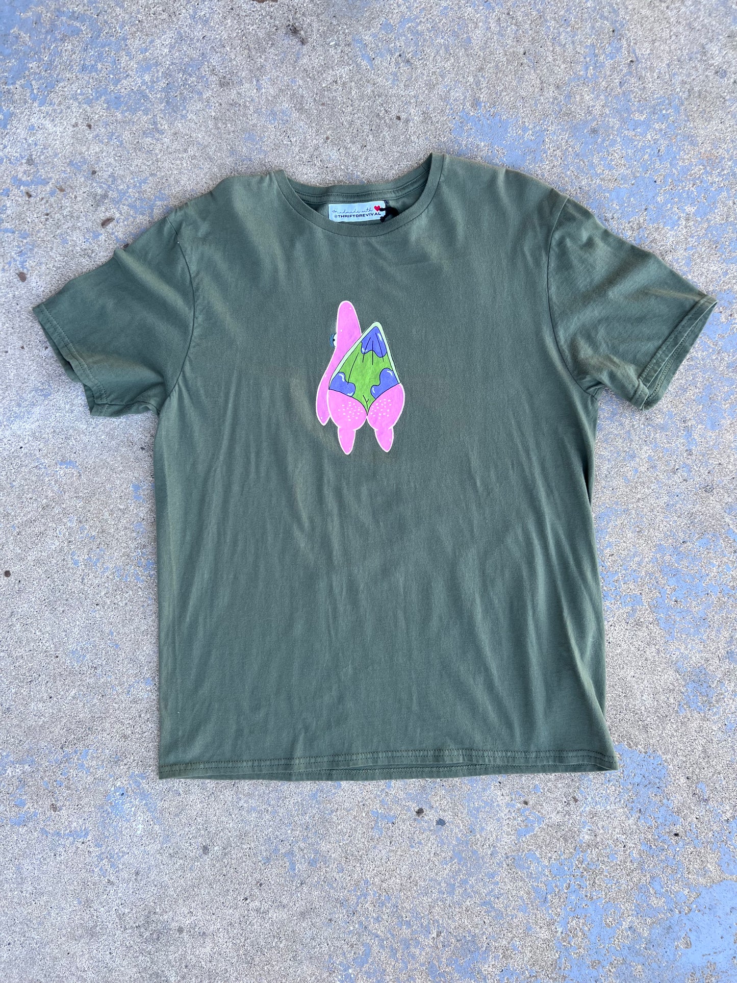 Hand Painted Patrick Wedgie Tshirt