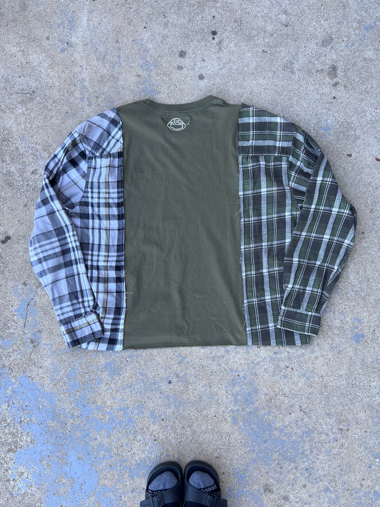 Two Tone Yoda Star Wars Flannel Pullover Top