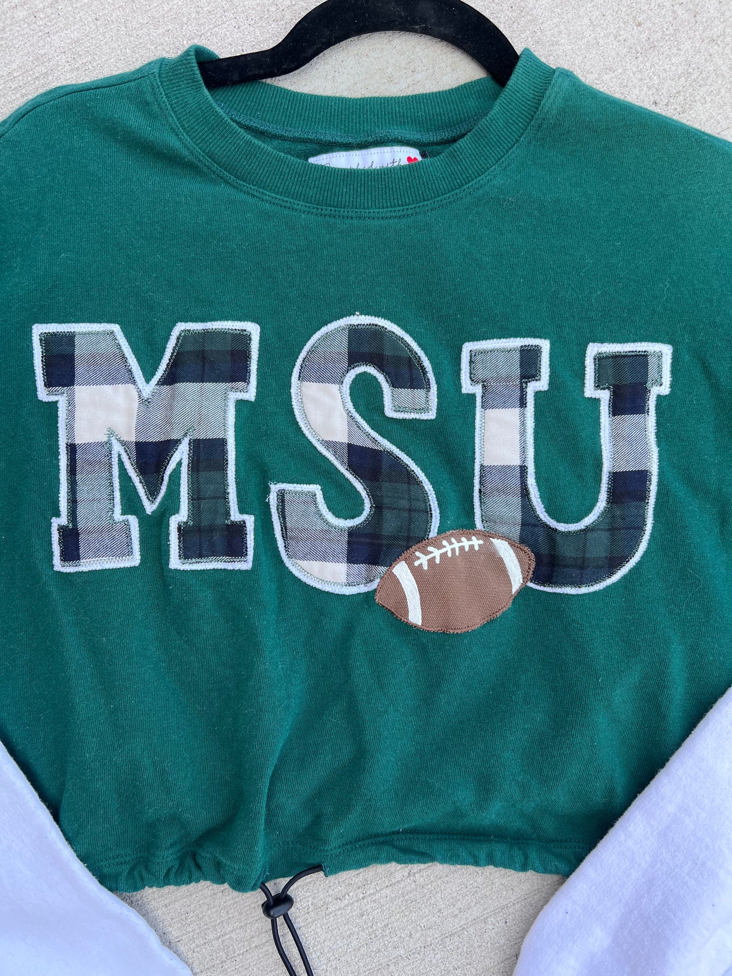 Michigan State University Inspired Football Crewneck