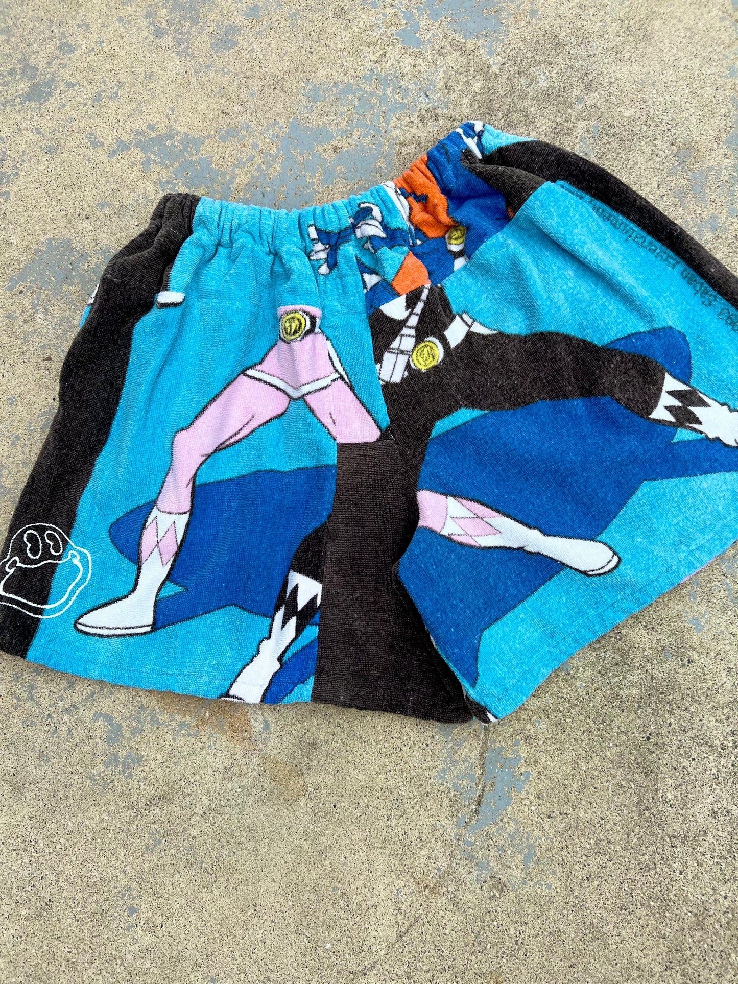 Vintage Power Rangers Towel Shorts