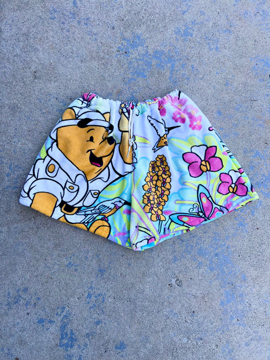 Vintage Animal Kingdom Pooh Towel Shorts