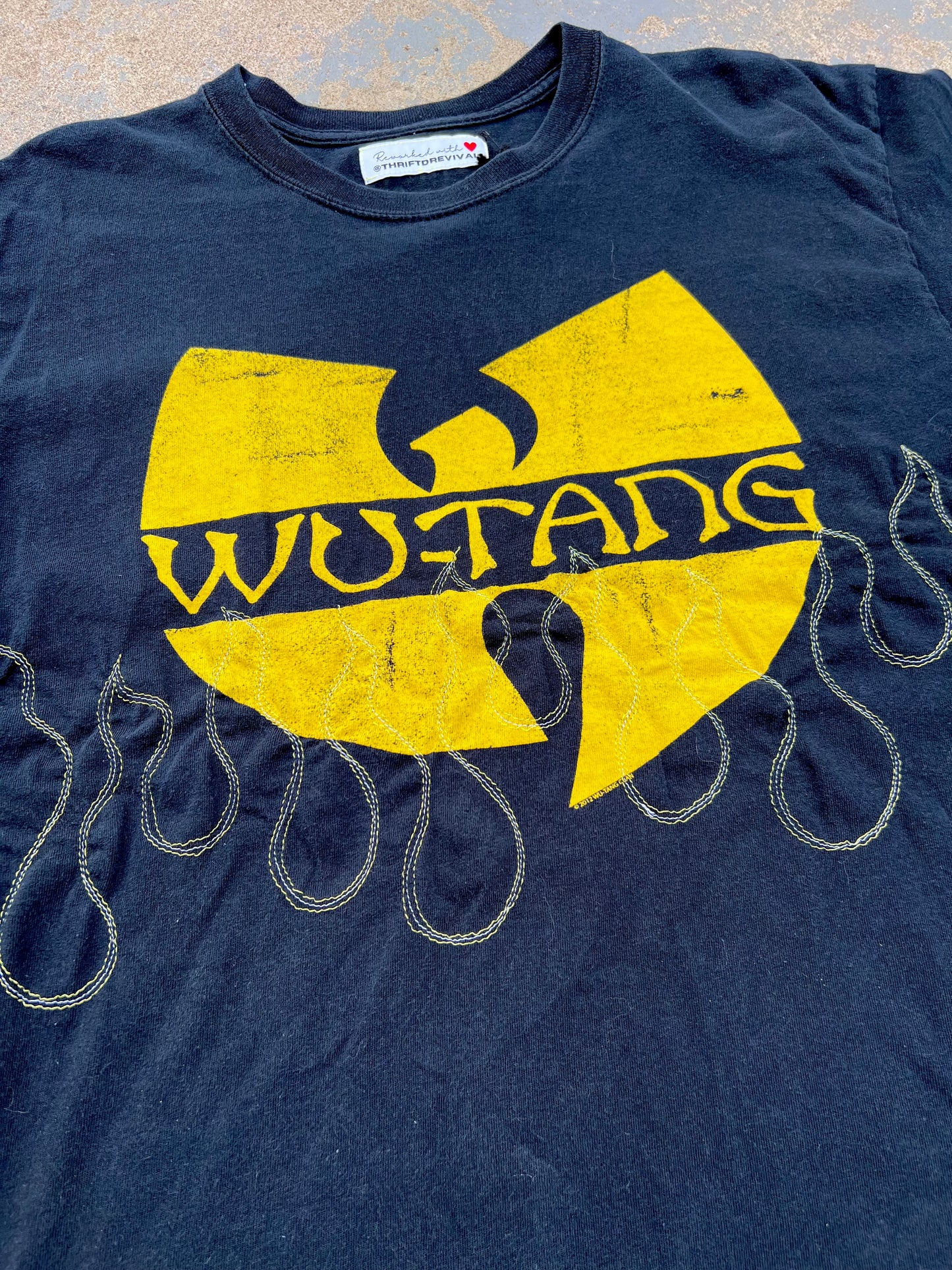 Wu-Tang Stitched Flame Tee