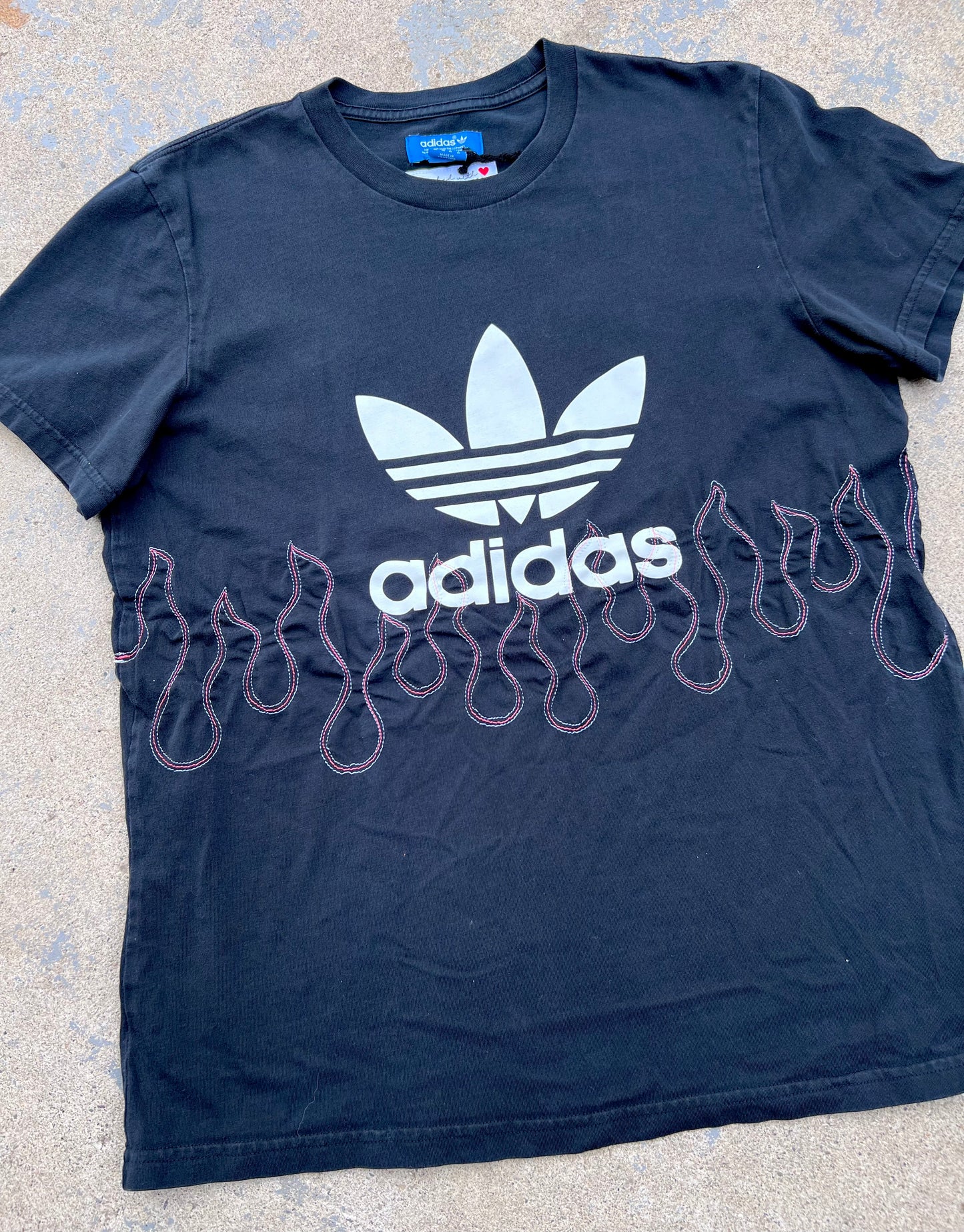 Adidas Stitched Flame Tshirt