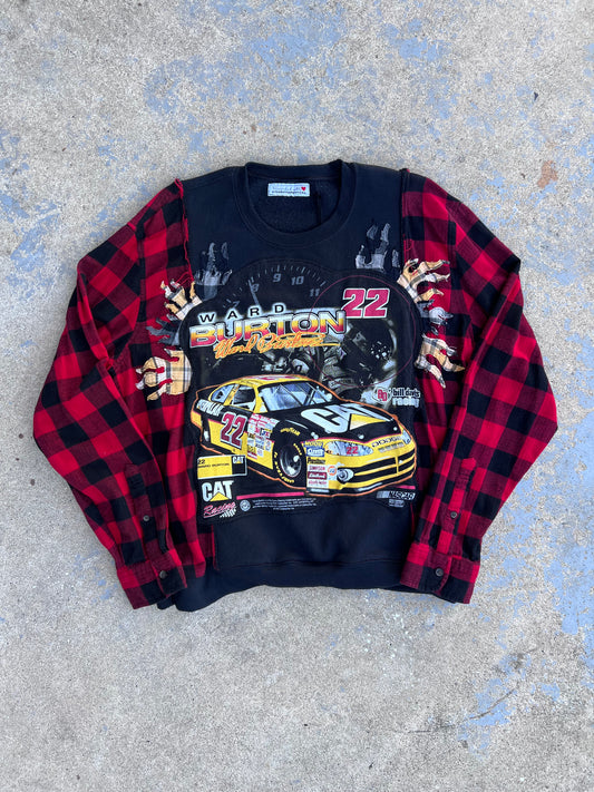 Racing + Flannel & Flame Crewneck