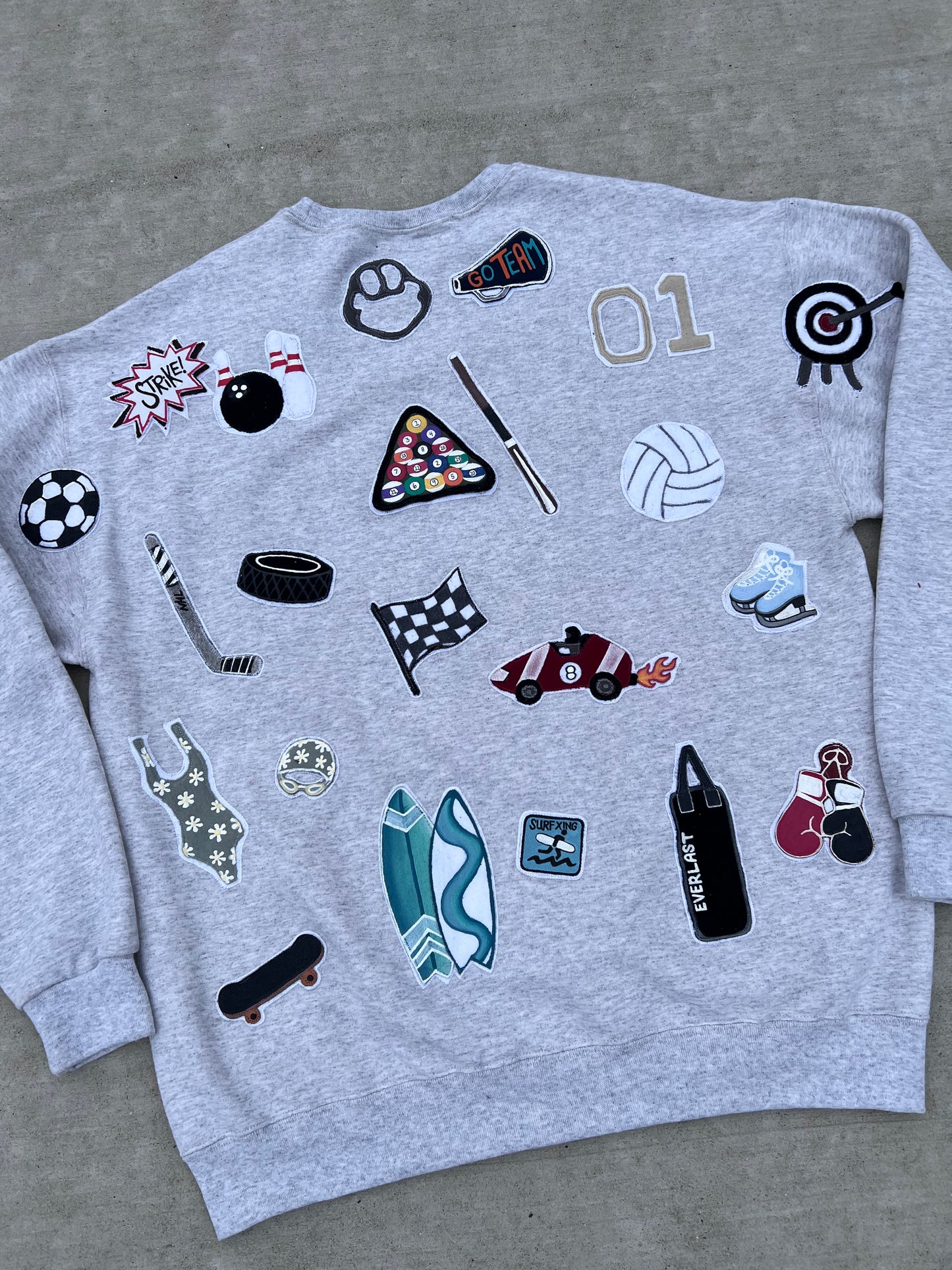 “GO SPORTS” Crewneck