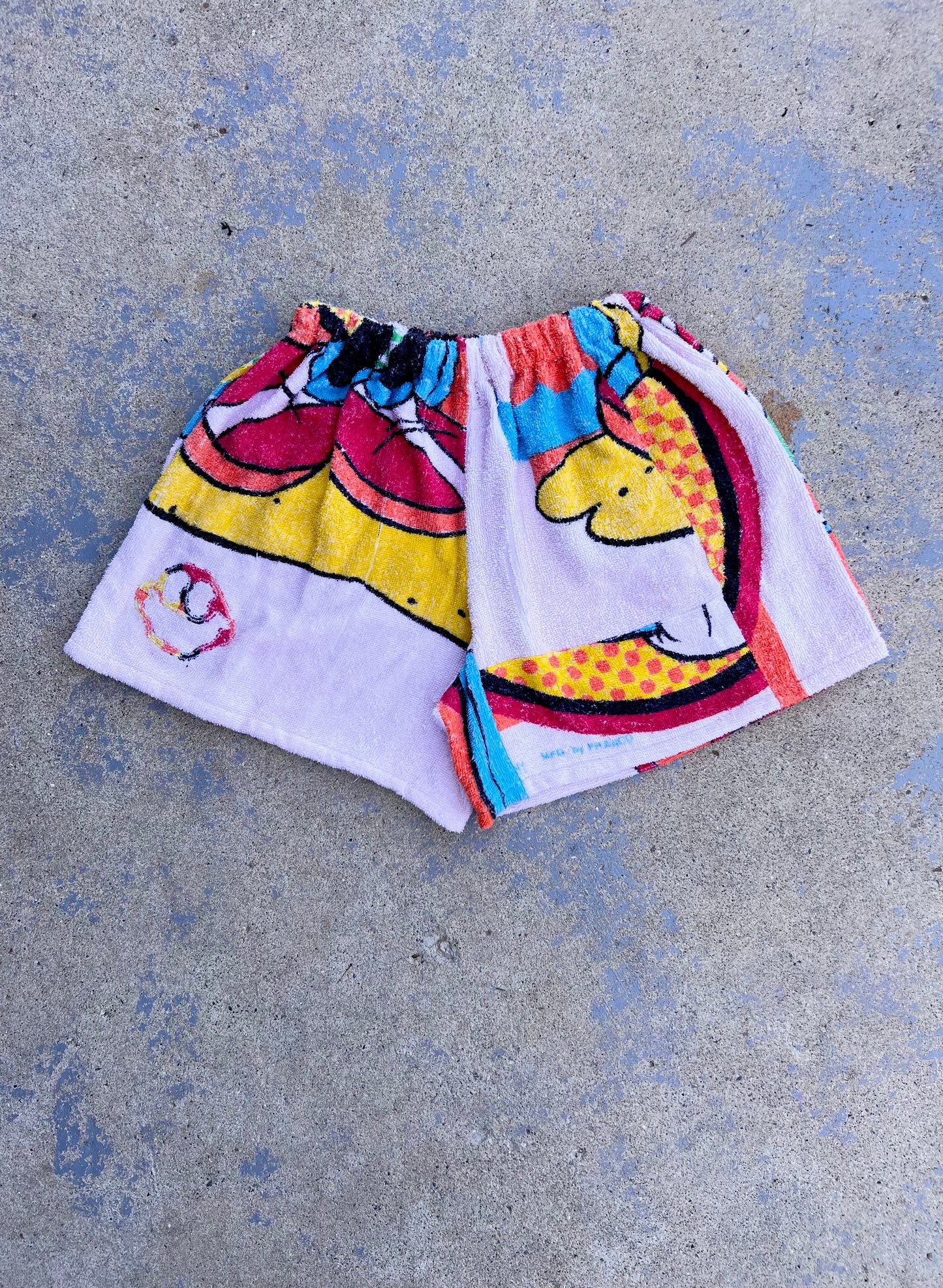 Vintage Surfing Mickey Towel Shorts