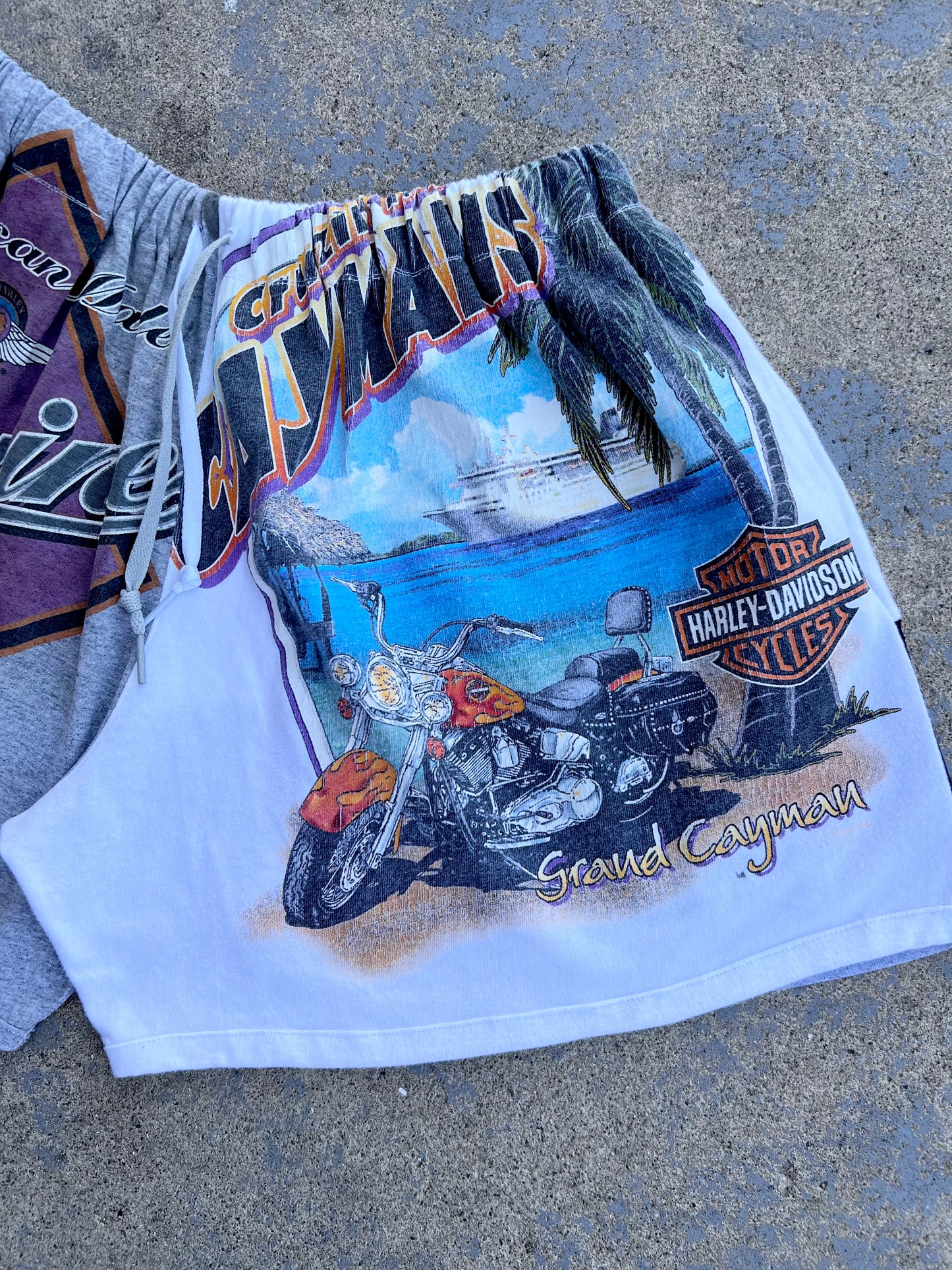 Harley Davidson Mixed Graphic Shorts