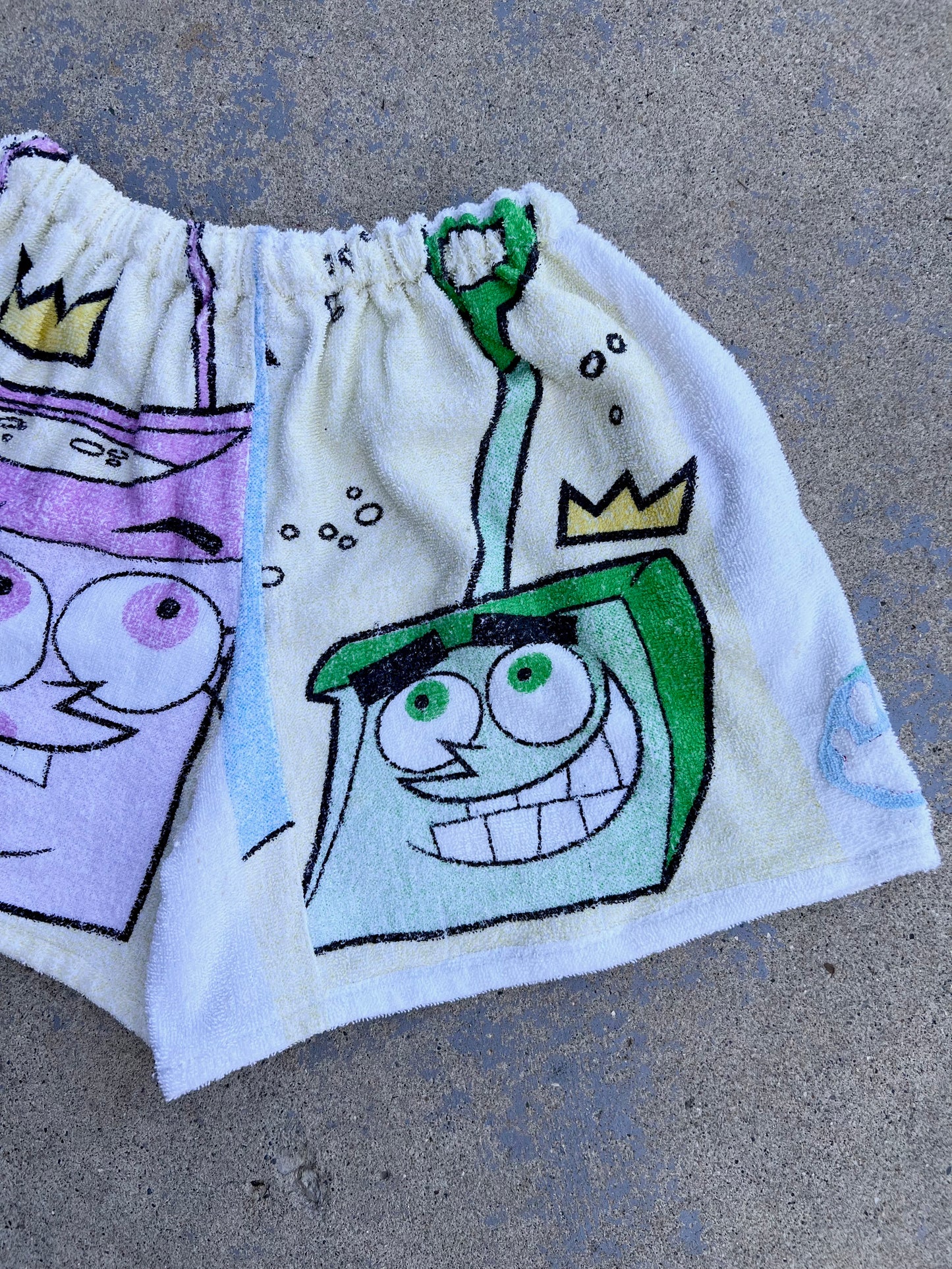 Vintage Fairly Odd Parents Towel Shorts