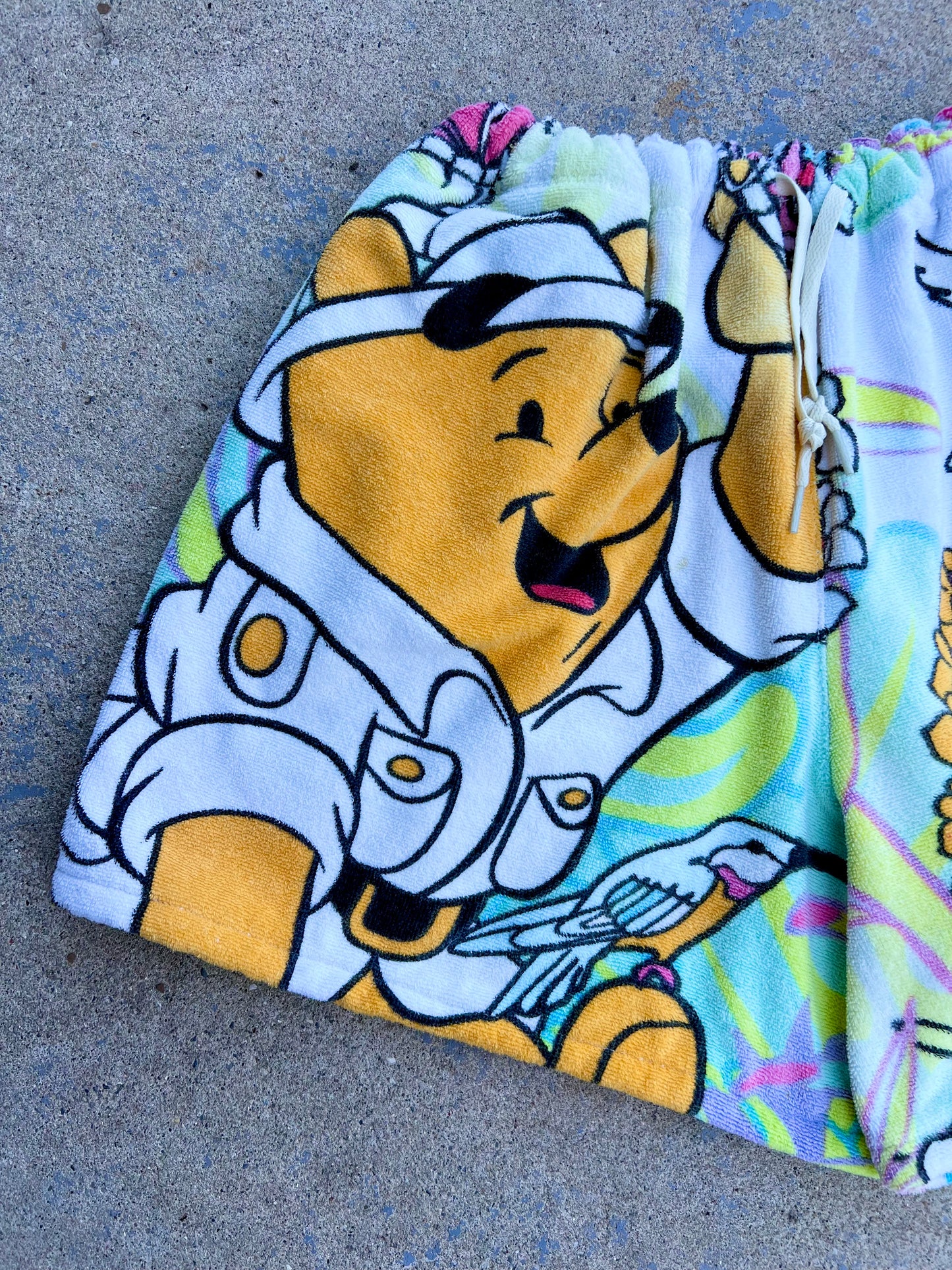 Vintage Animal Kingdom Pooh Towel Shorts