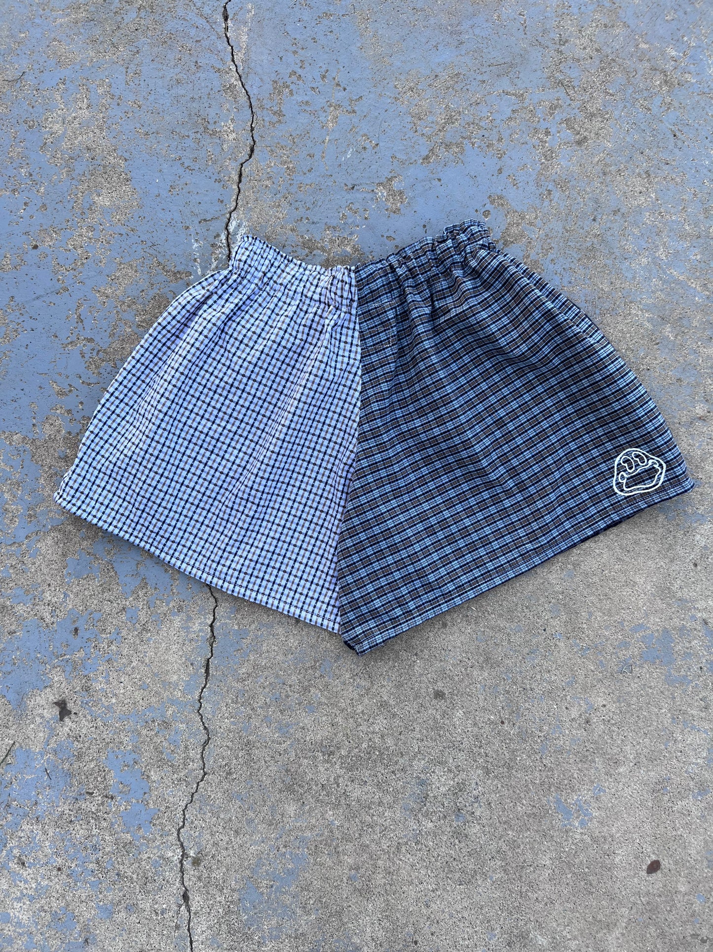 Mixed Plaid “Carhartt Boxer” Shorts