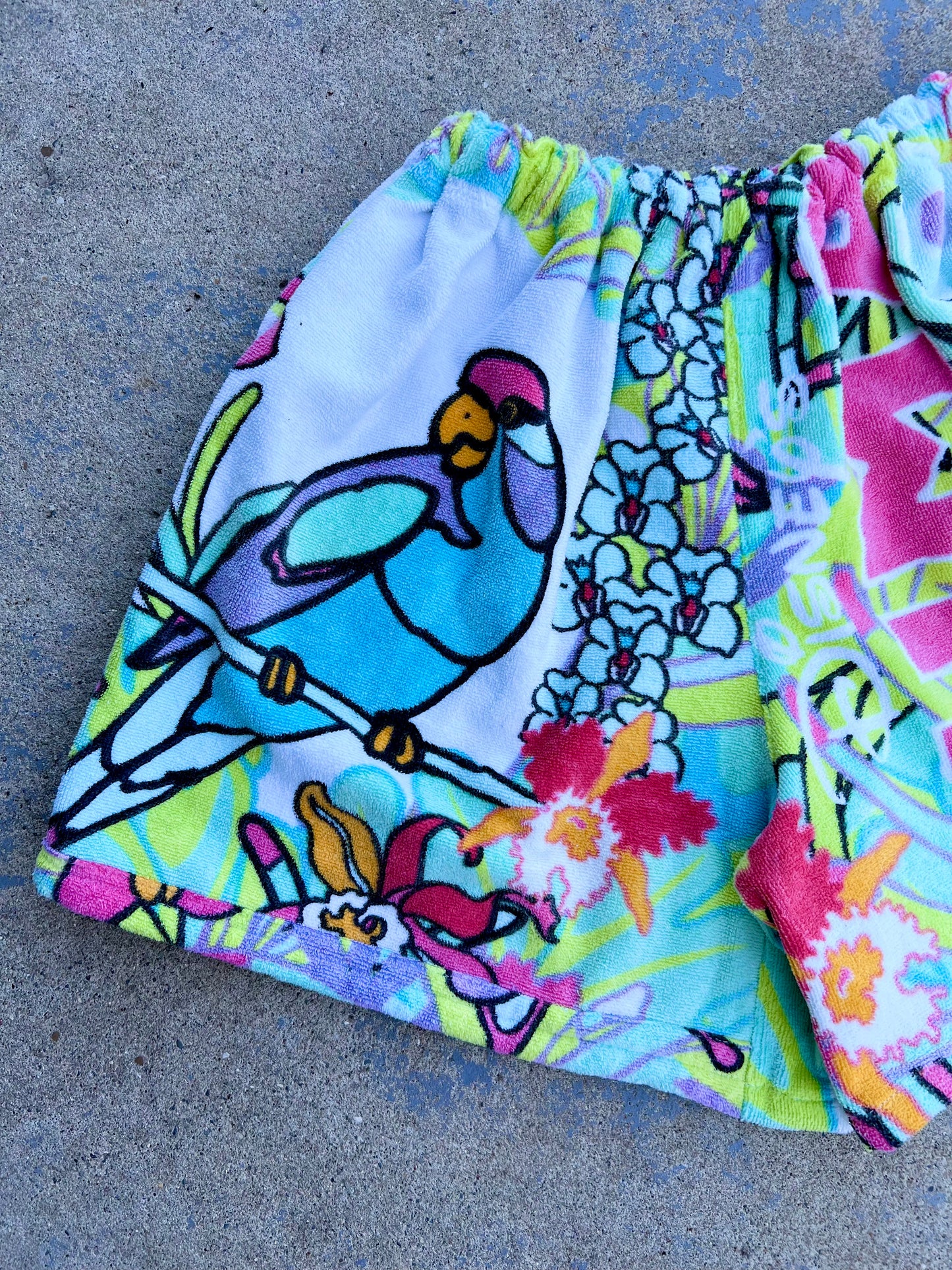 Vintage Animal Kingdom Pooh Towel Shorts