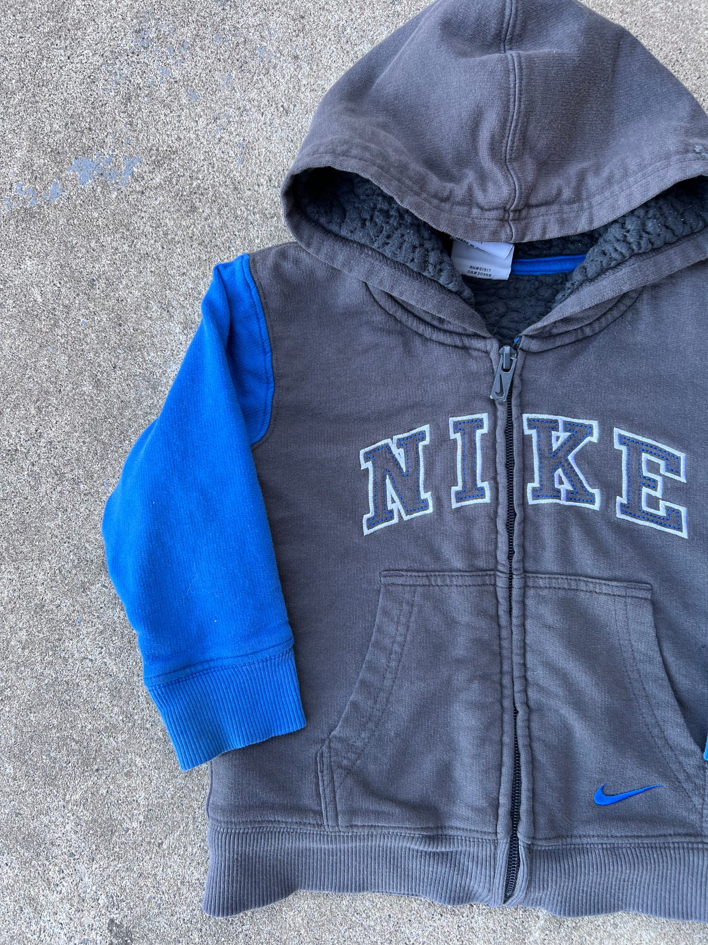 Vintage 2T Nike Sherpa Zip Up