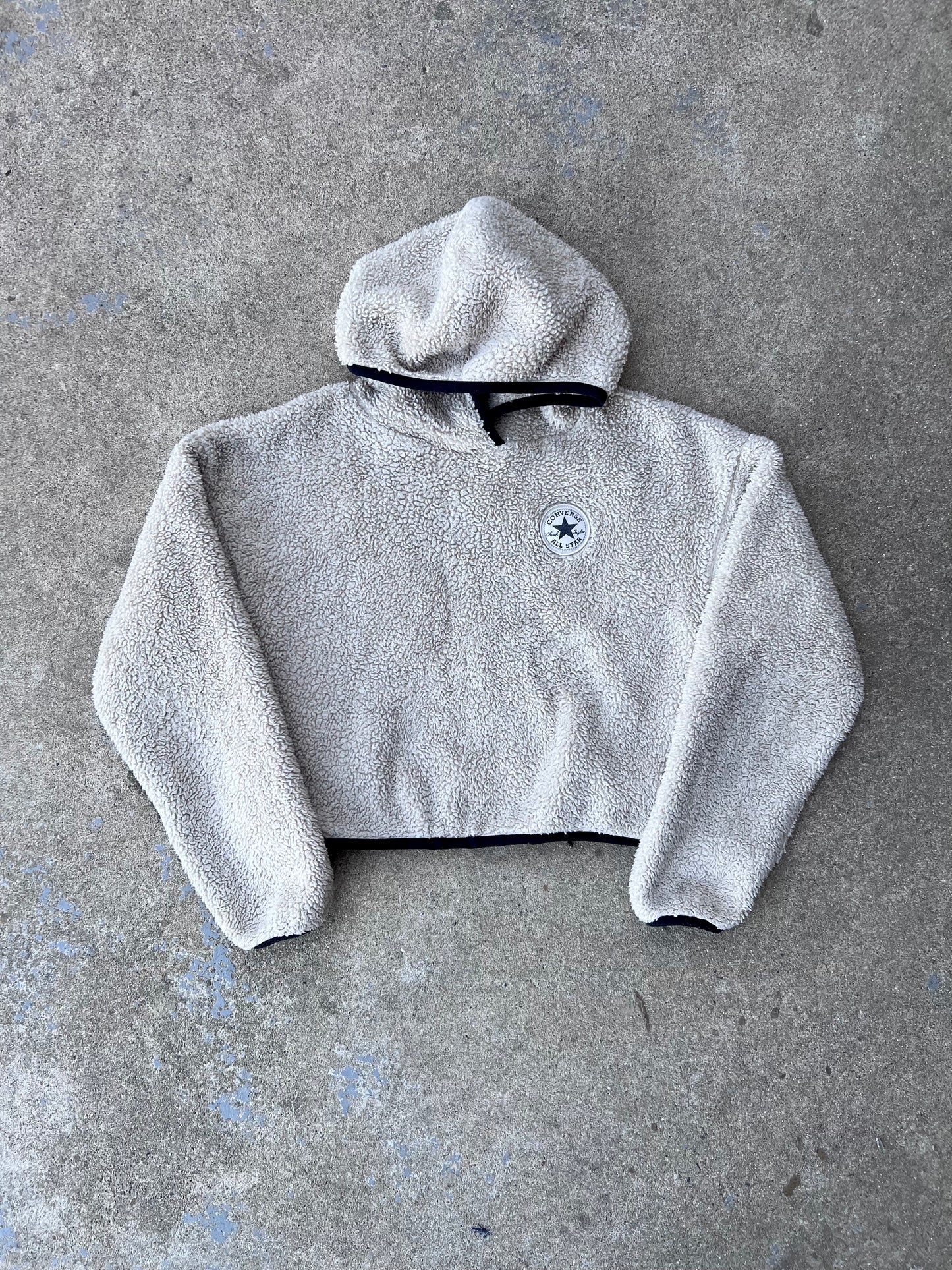 Vintage Sherpa Converse Pull Over Hoodie