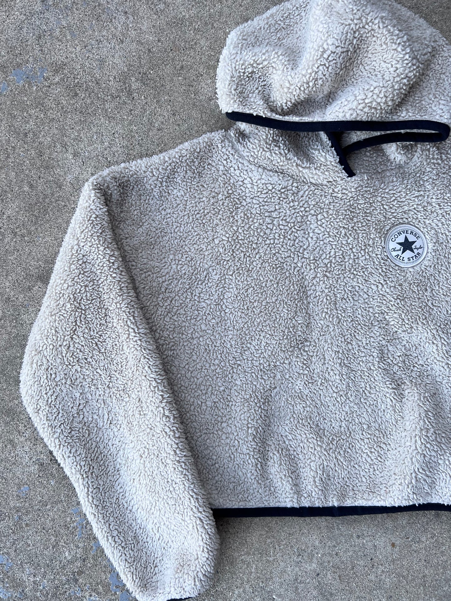 Vintage Sherpa Converse Pull Over Hoodie