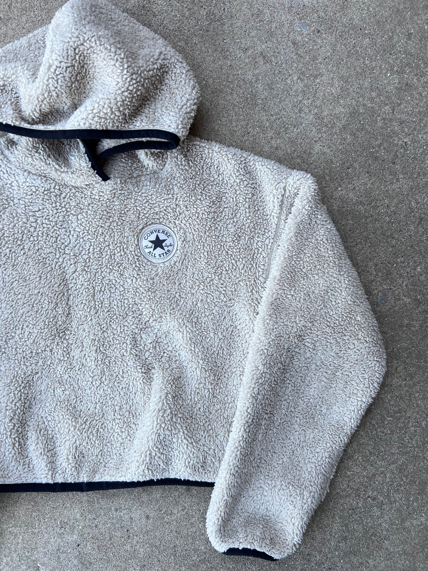 Vintage Sherpa Converse Pull Over Hoodie