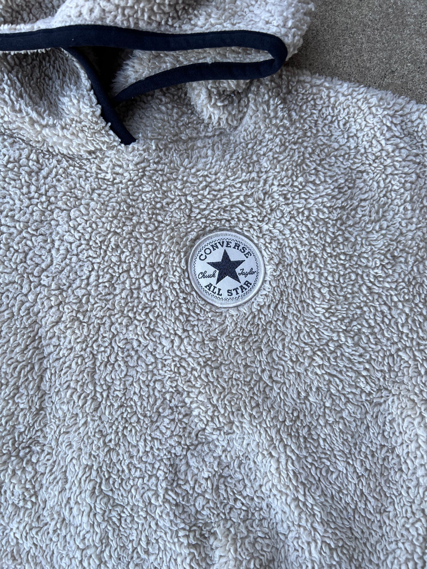 Vintage Sherpa Converse Pull Over Hoodie