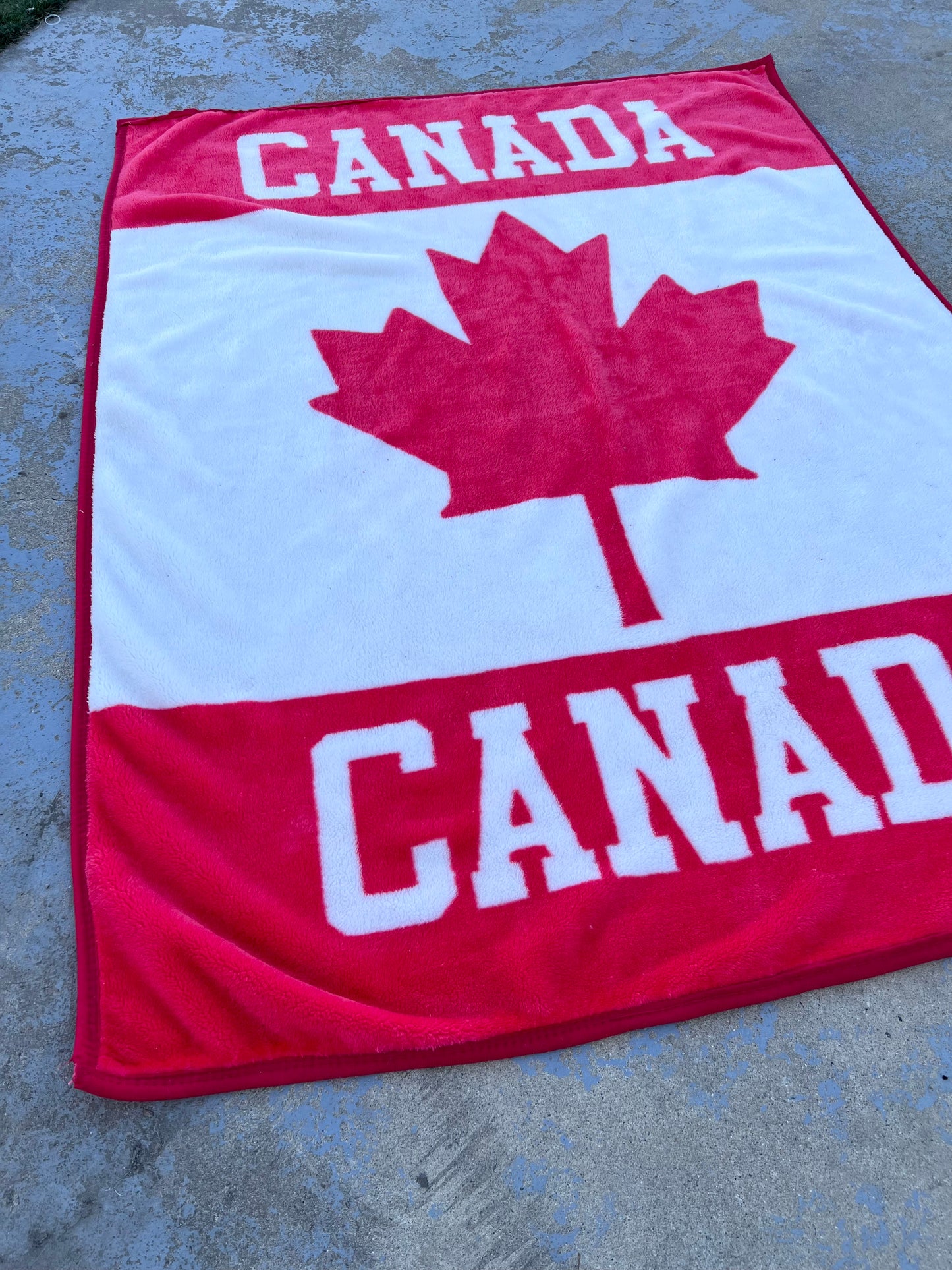 Vintage Canada Fuzzy Blanket