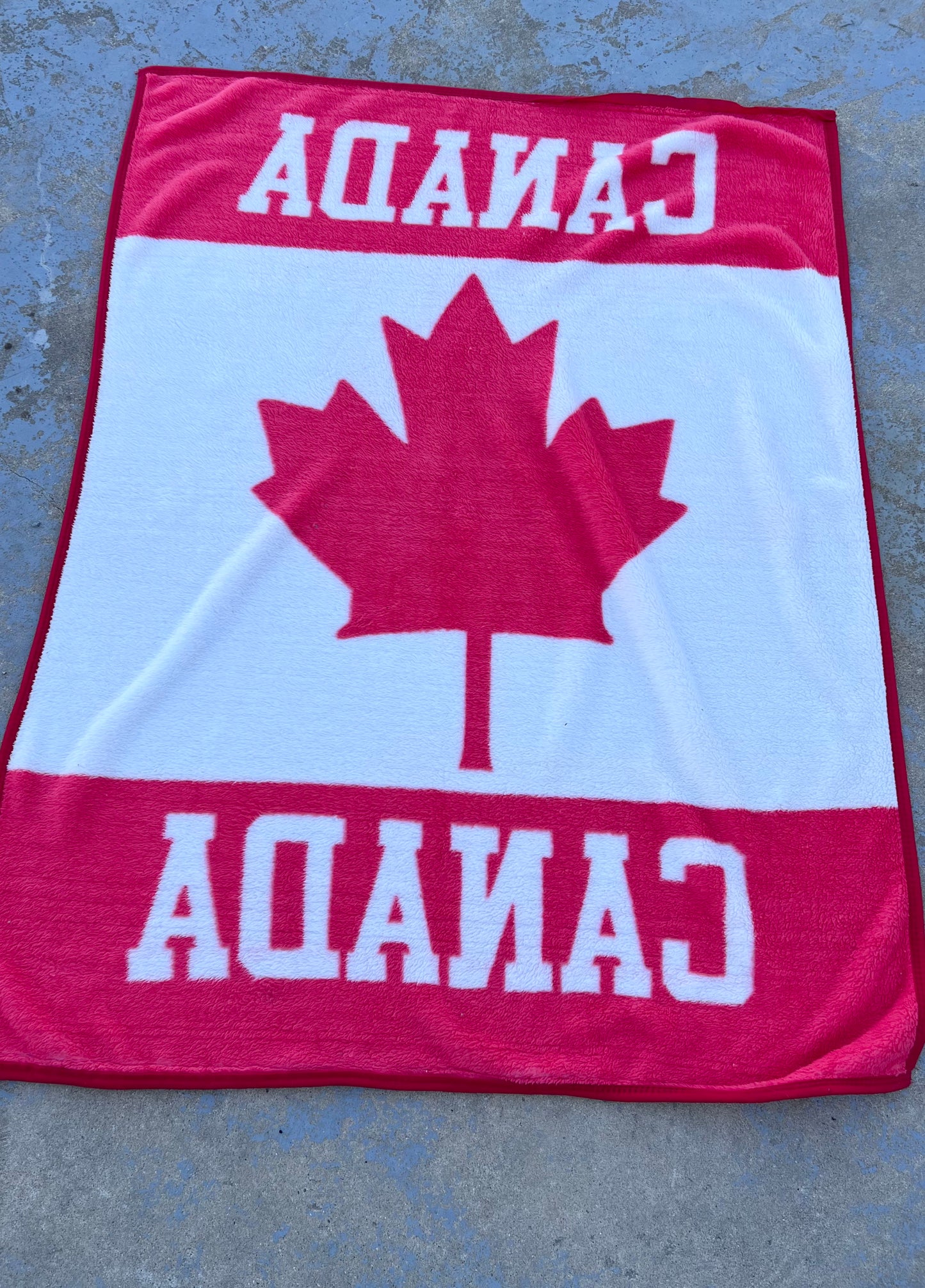 Vintage Canada Fuzzy Blanket