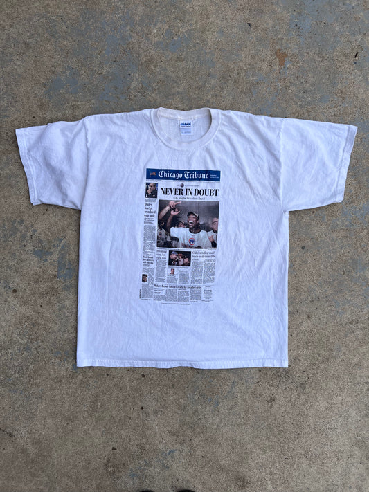 2007 Chicago Cubs Newspaper Tshirt