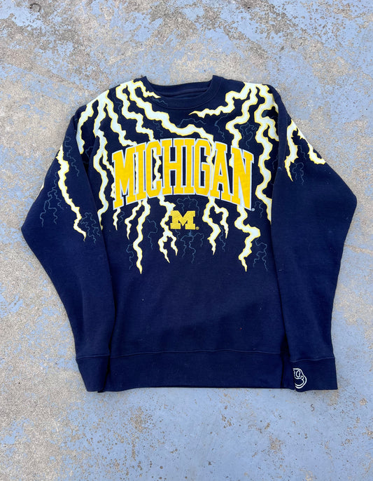 Vintage University of Michigan + Lightning Crewneck