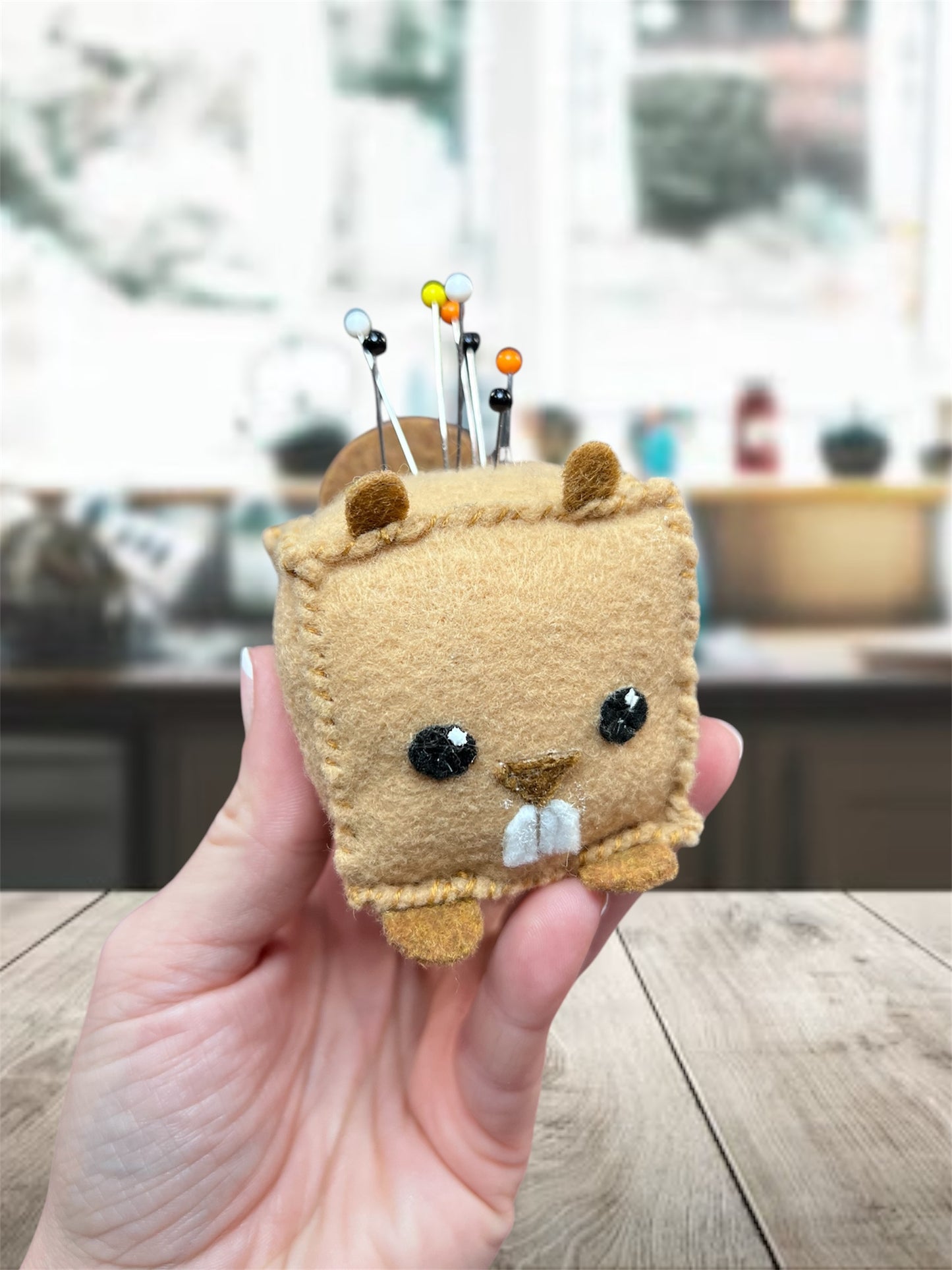 Beaver Pin Cushion