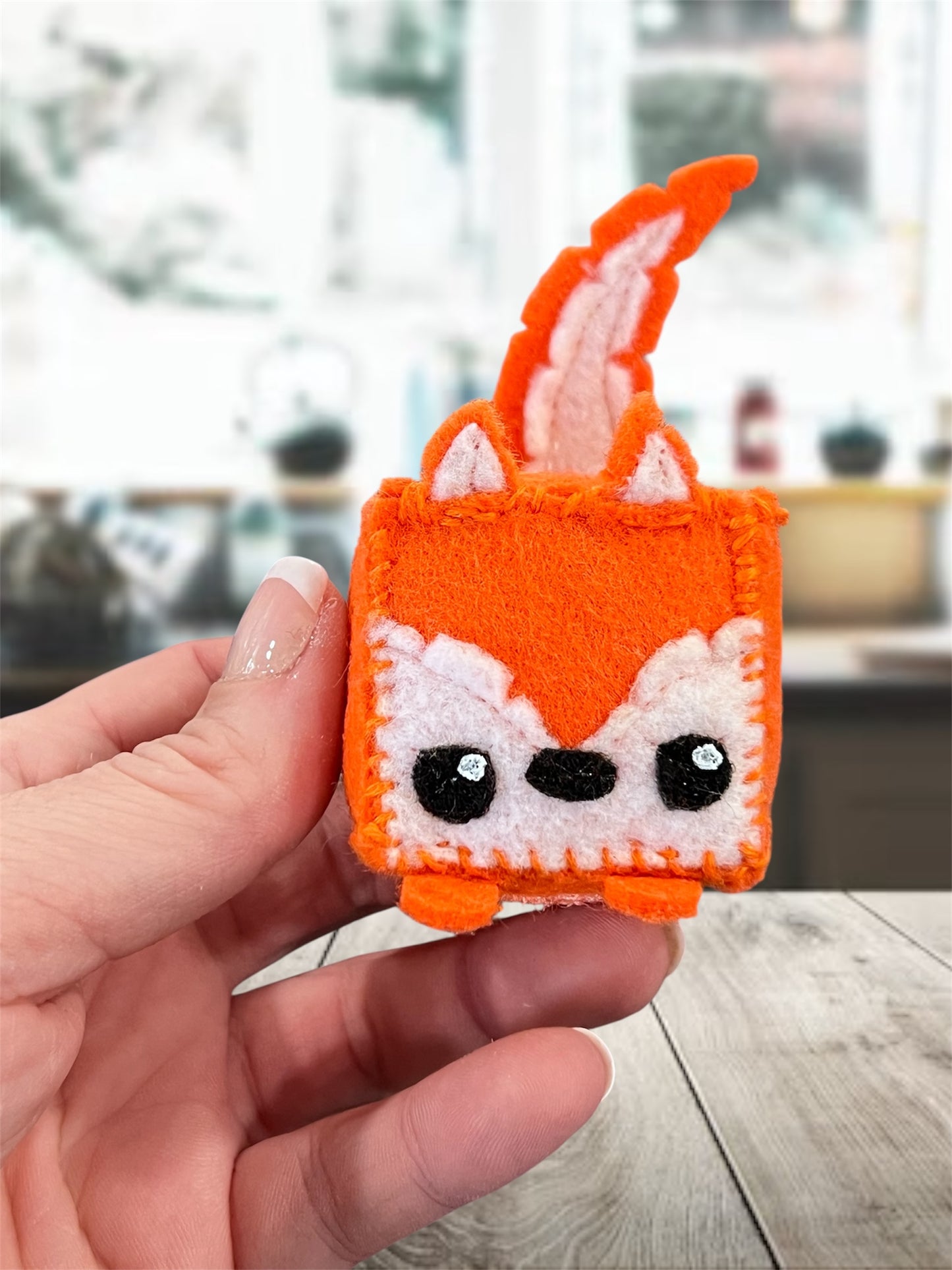 MINI Orange Fox Pin Cushion