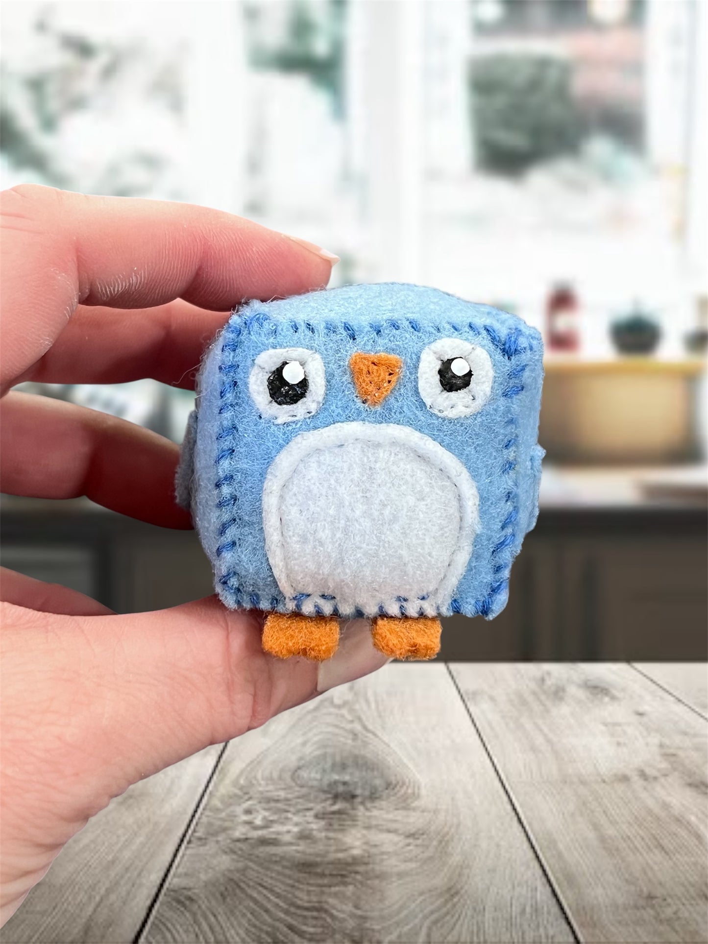 MINI Blue Bird Felt Pin Cushion