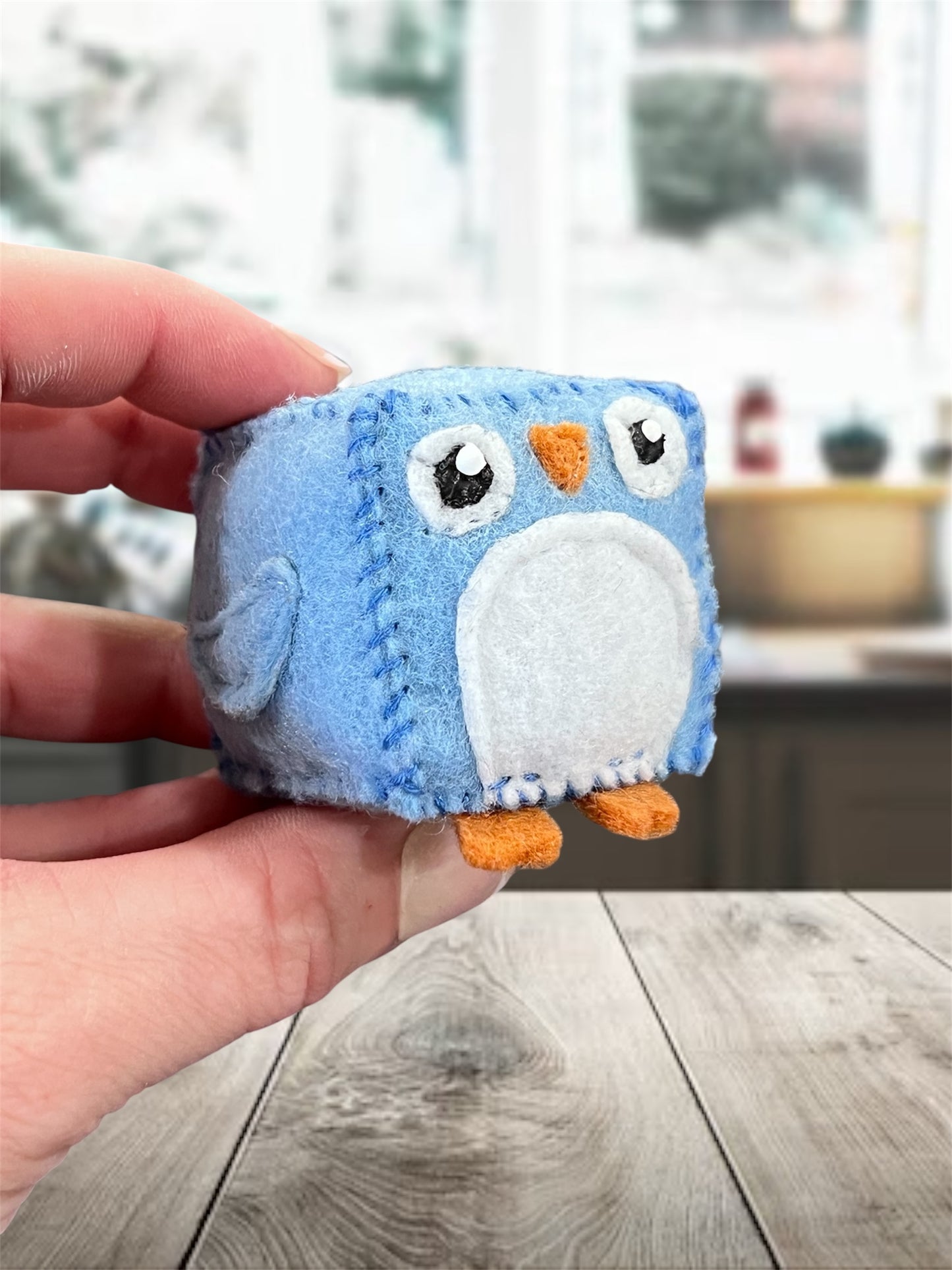 MINI Blue Bird Felt Pin Cushion