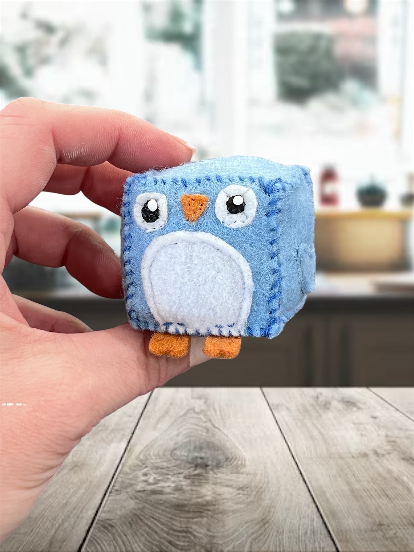 MINI Blue Bird Felt Pin Cushion