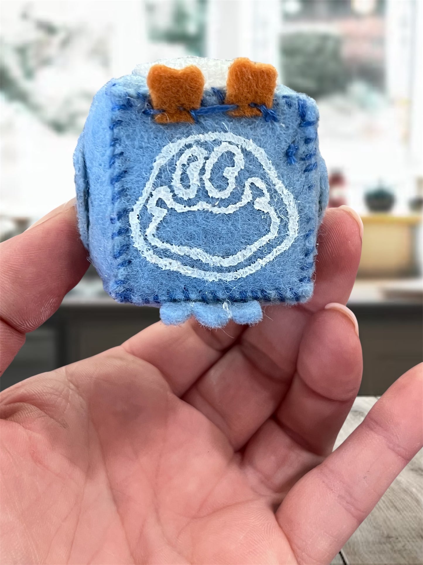 MINI Blue Bird Felt Pin Cushion