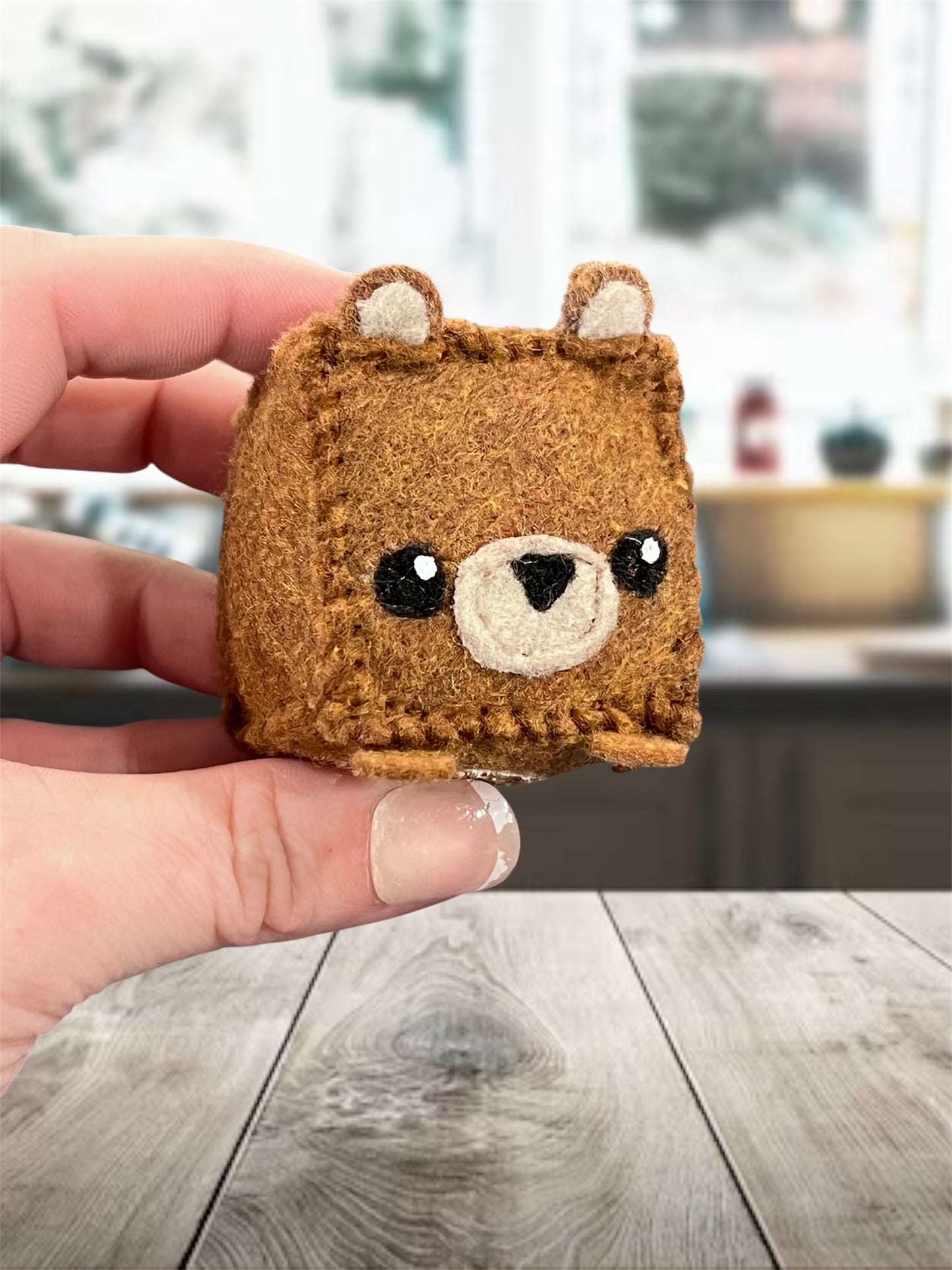MINI Brown Bear Cub Pin Cushions