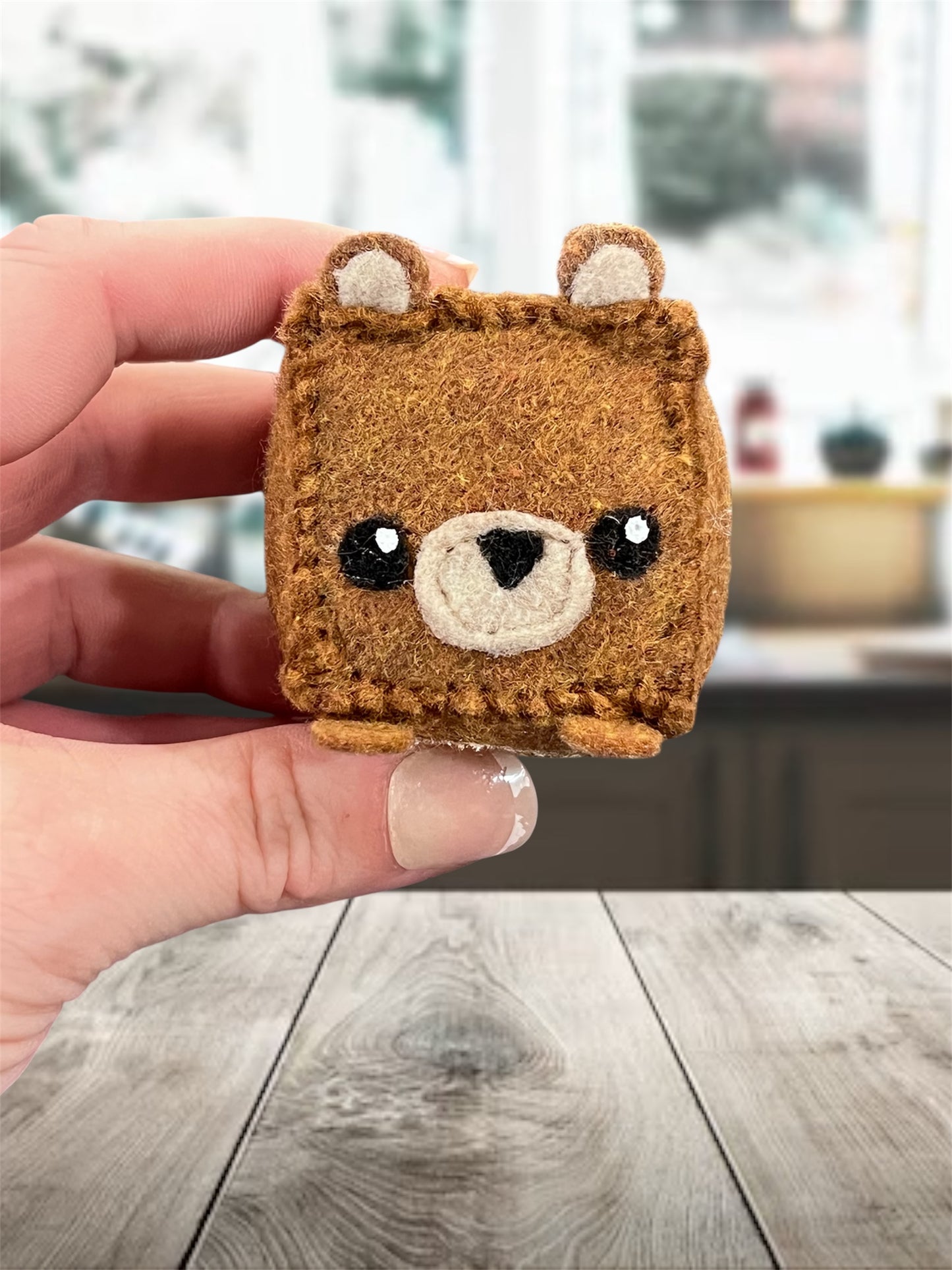 MINI Brown Bear Cub Pin Cushions