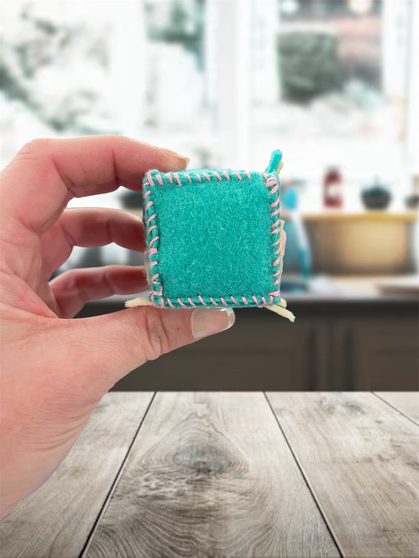 MINI Turquoise Hippo Pin Cushion