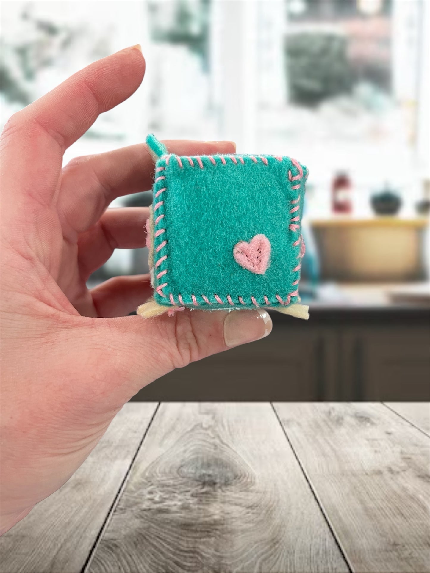 MINI Turquoise Hippo Pin Cushion