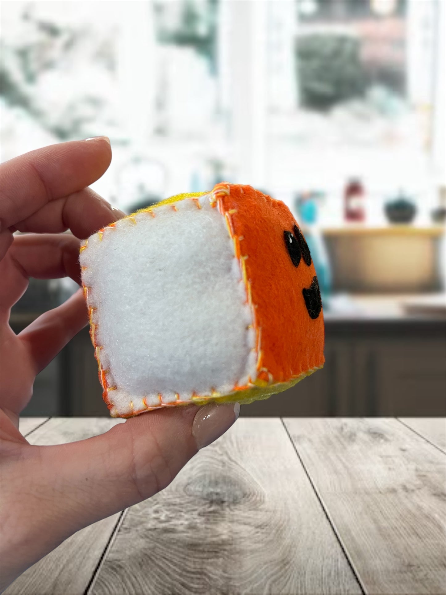 Candy Corn Felt Pin Cushion