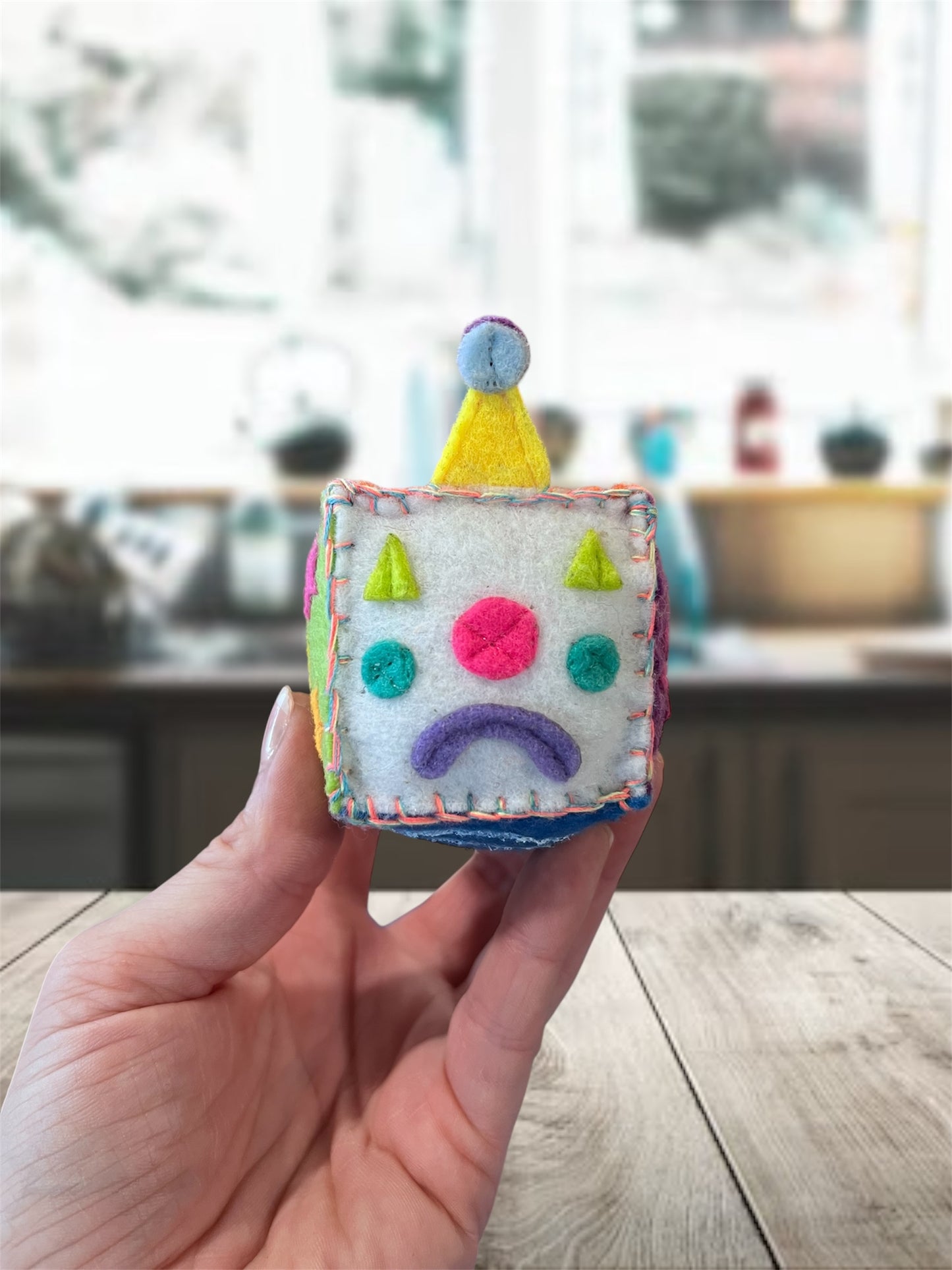 Sad Clown Felt Pin Cushions