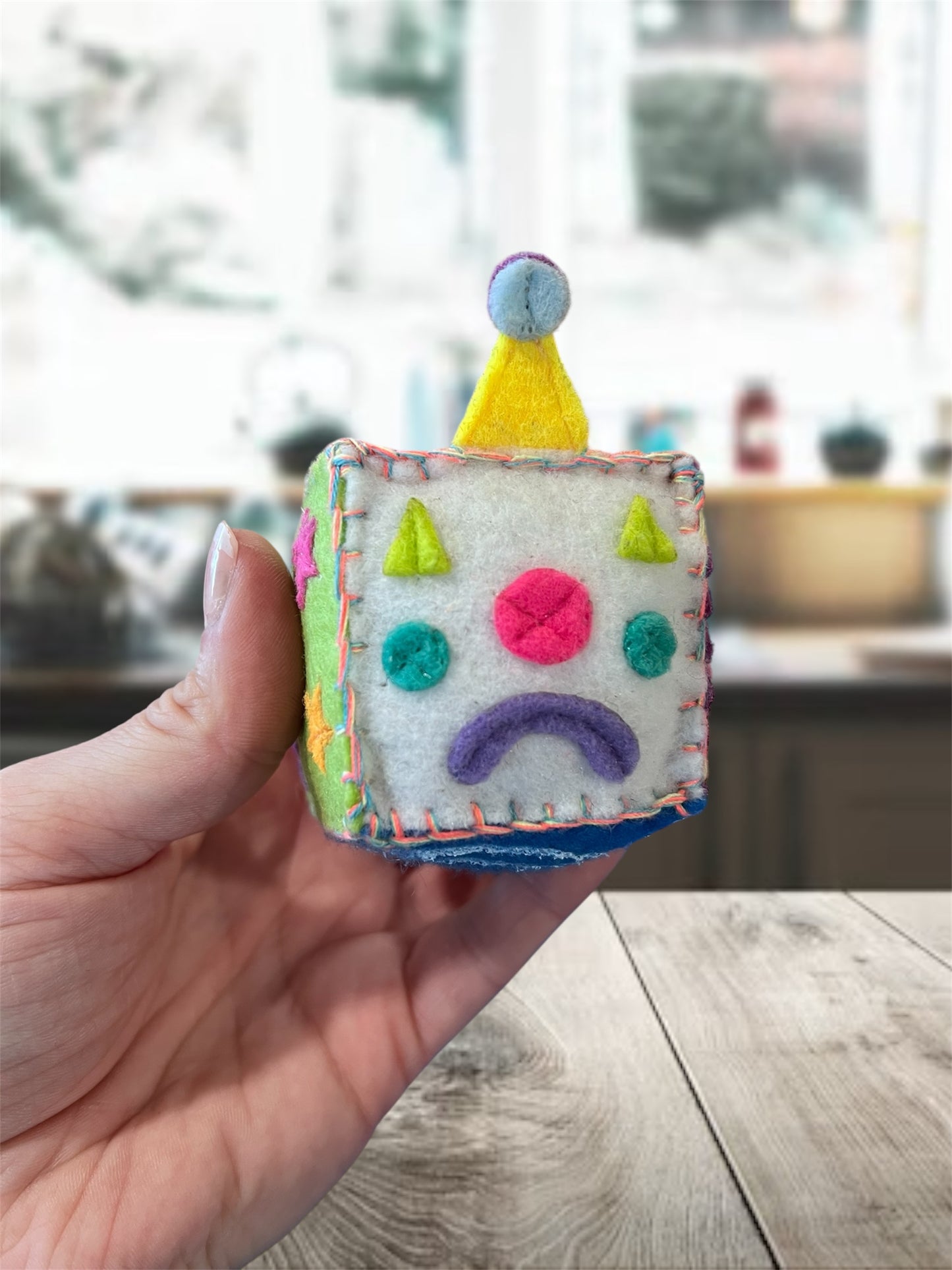 Sad Clown Felt Pin Cushions
